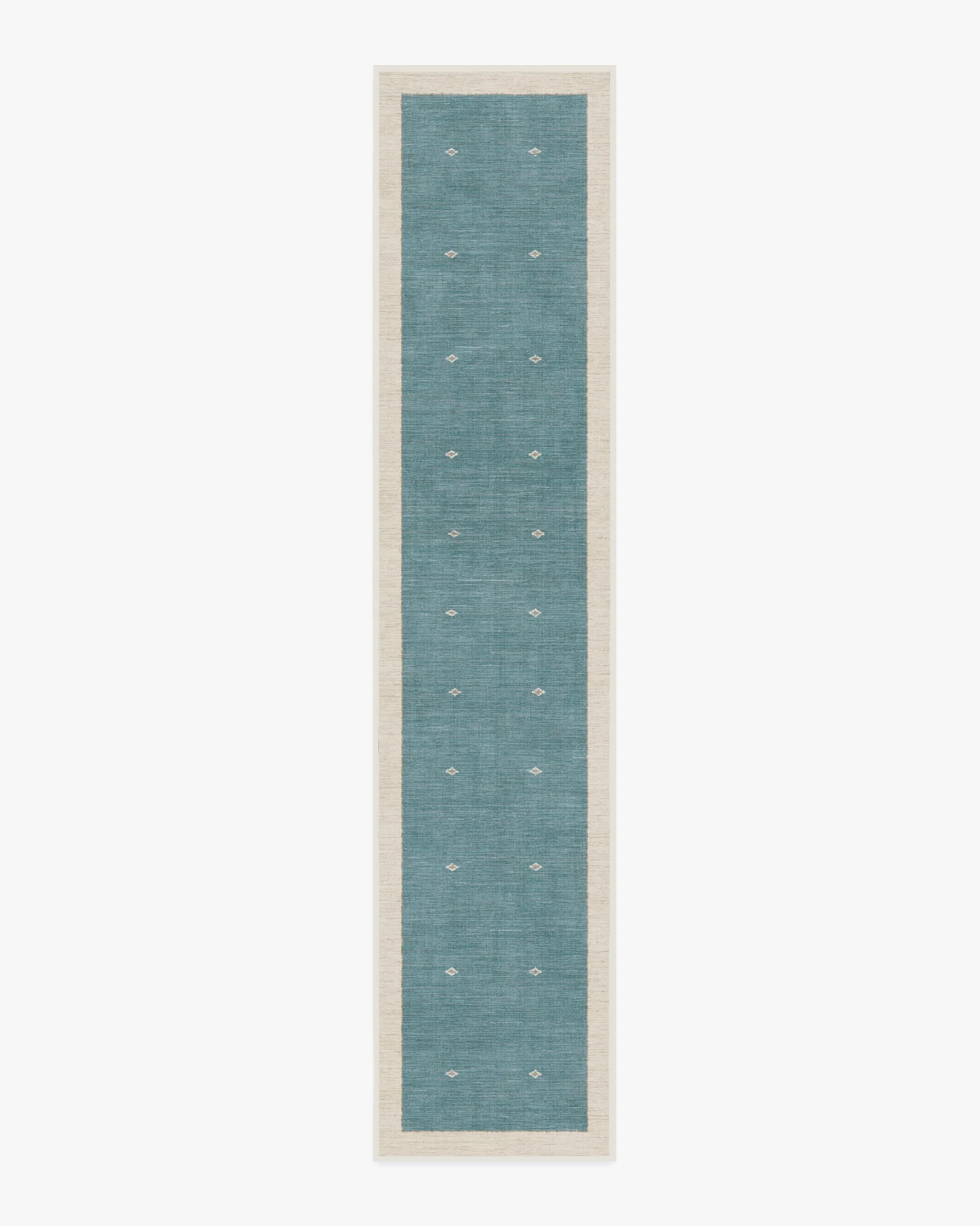 Luna Soft Teal Flatwoven Rug by goop - Image 11