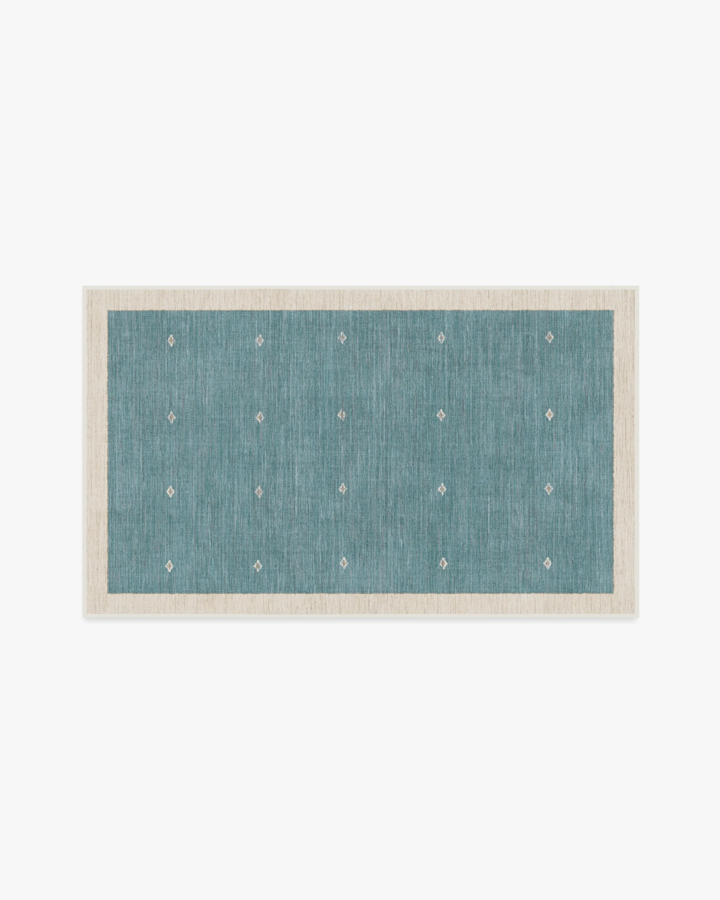 Luna Soft Teal Flatwoven Rug by goop - Image 12