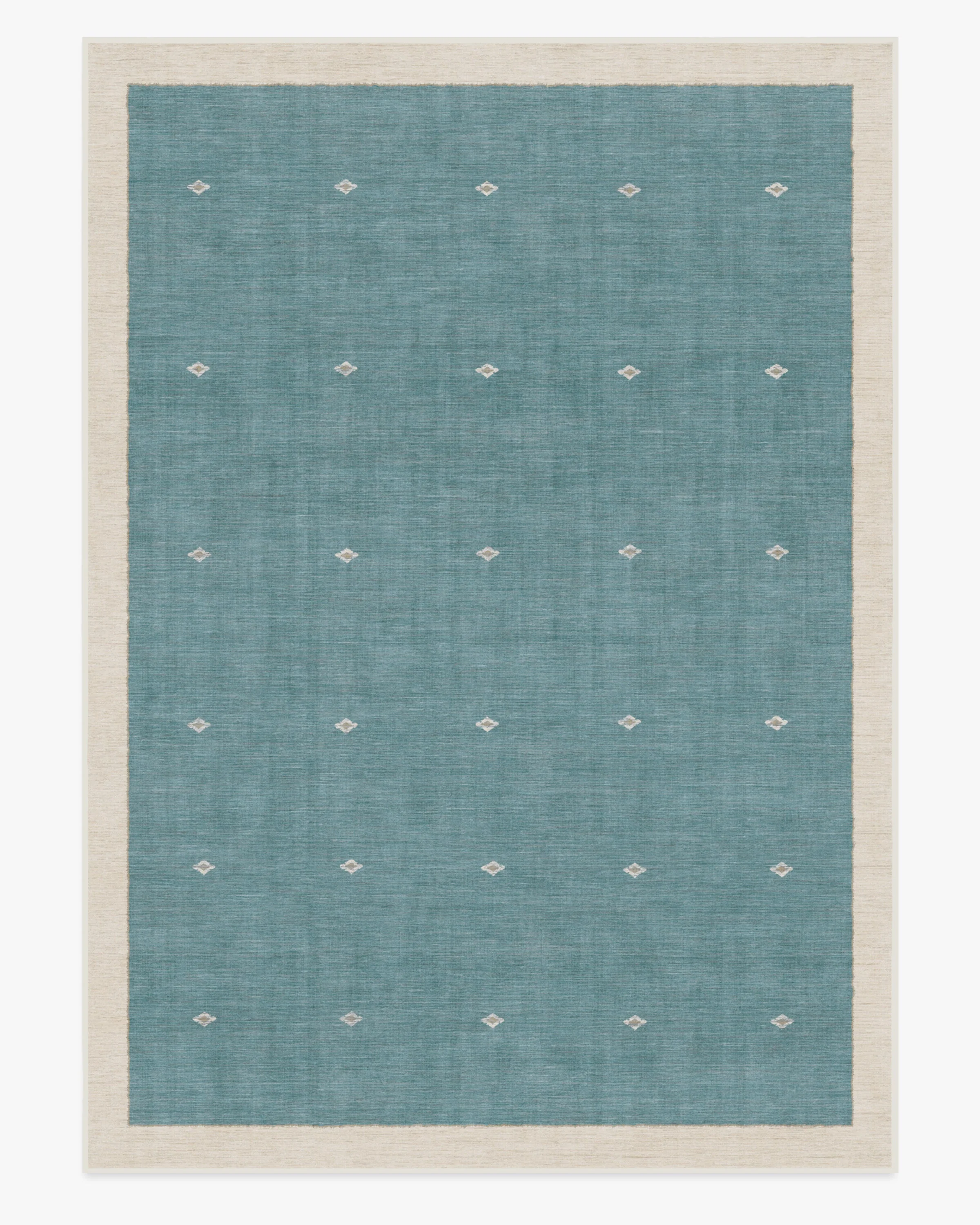 Luna Soft Teal Flatwoven Rug by goop - Image 17