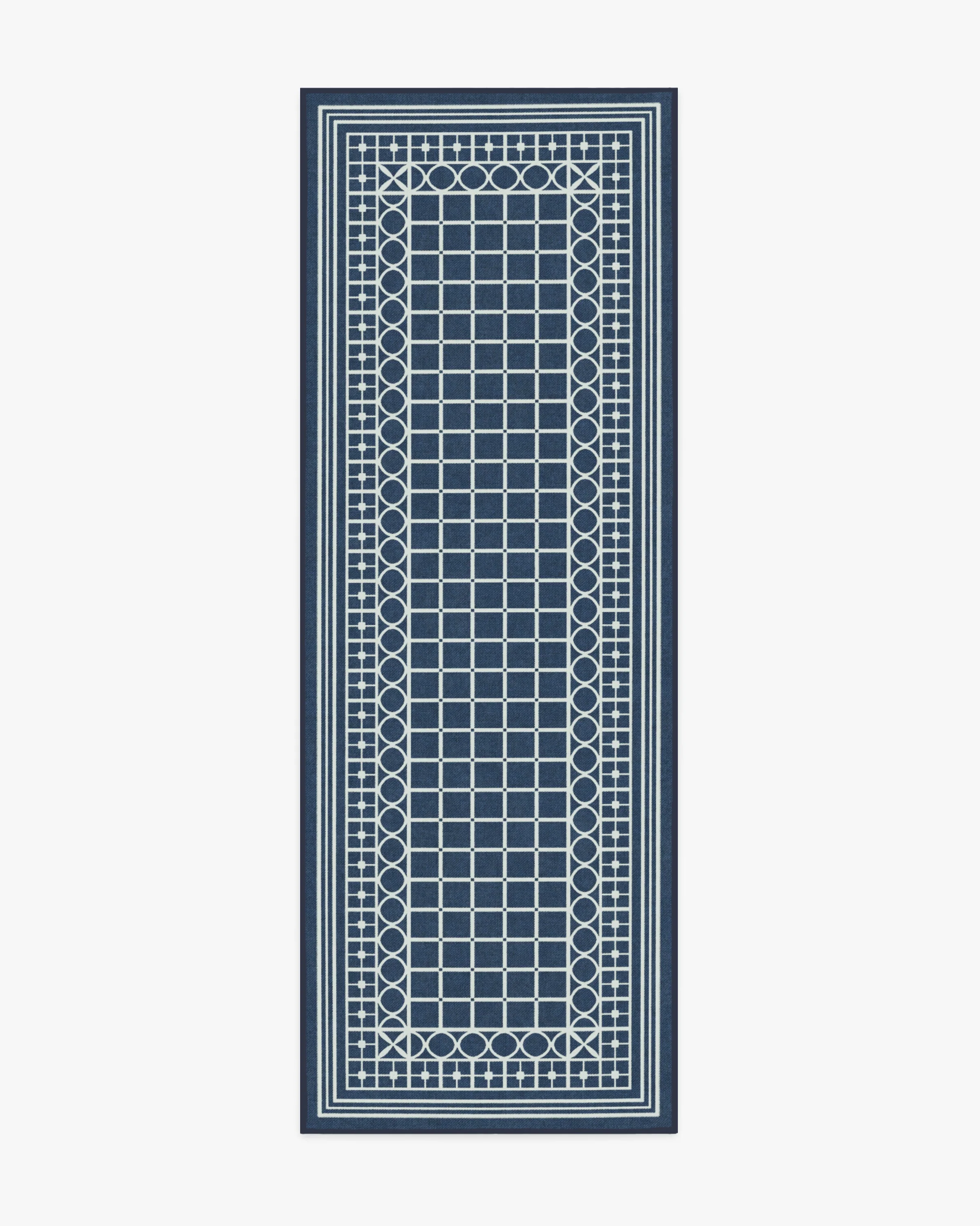 Palm Beach Navy Flatwoven Rug by Gray Malin - Image 10