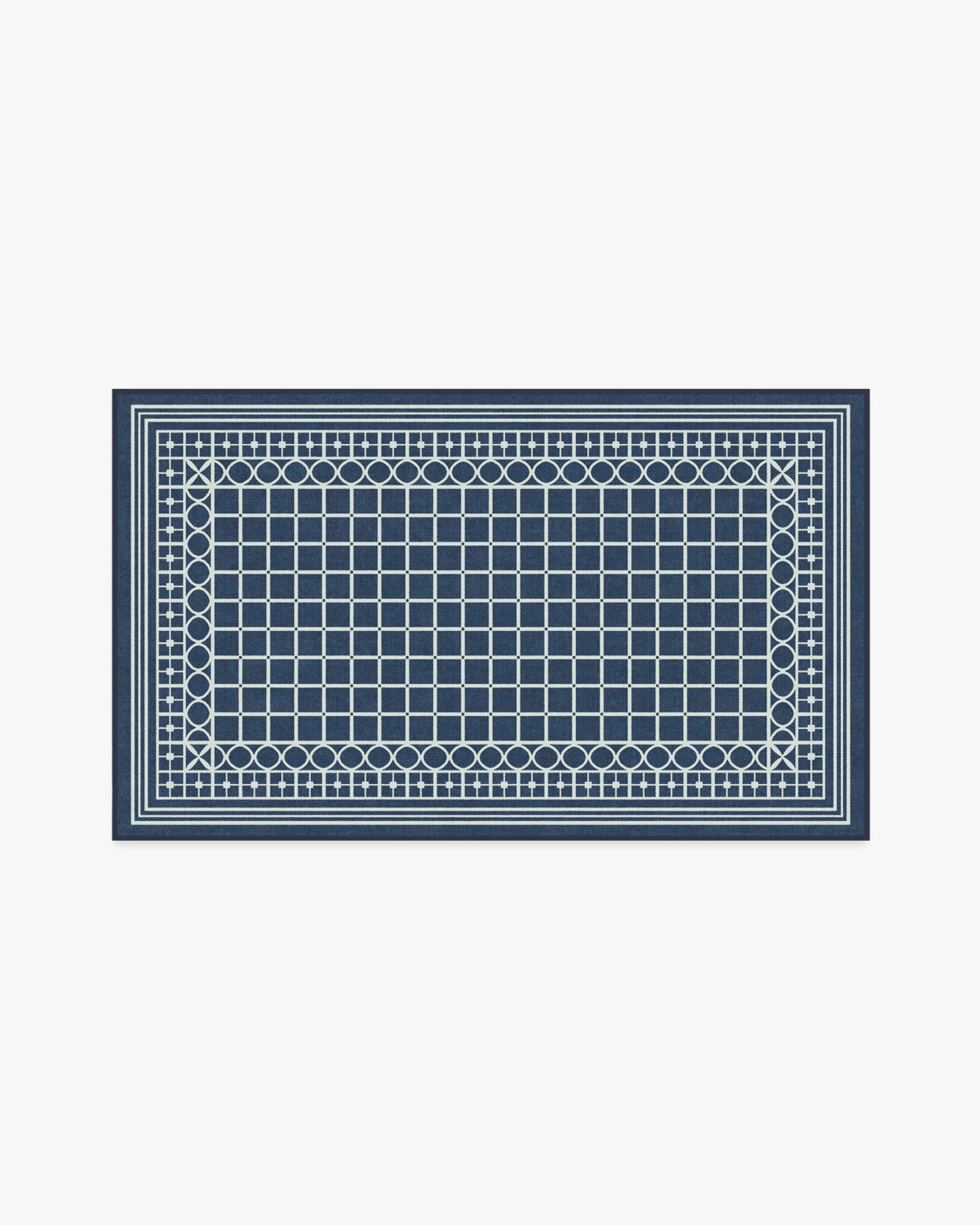 Palm Beach Navy Flatwoven Rug by Gray Malin - Image 13