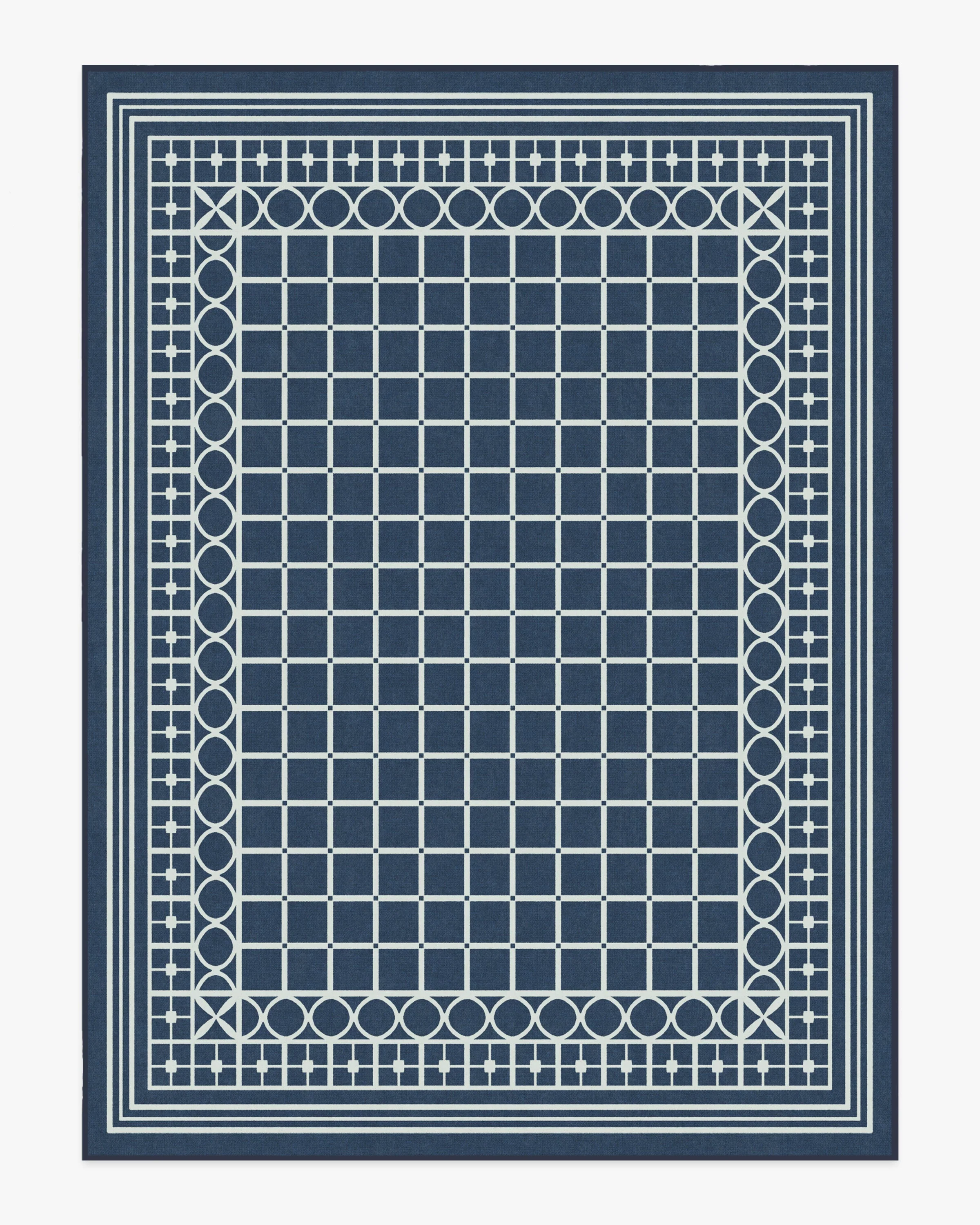 Palm Beach Navy Flatwoven Rug by Gray Malin - Image 17