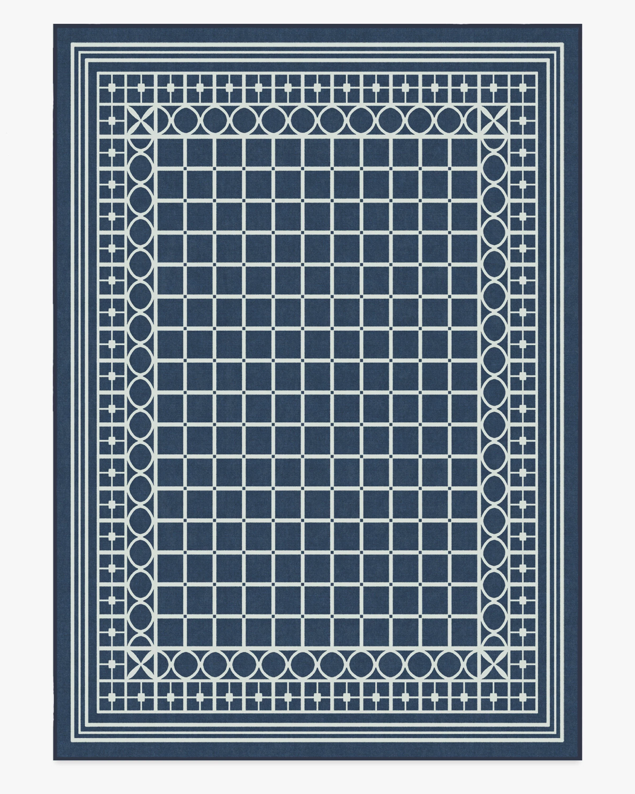 Palm Beach Navy Flatwoven Rug by Gray Malin - Image 18