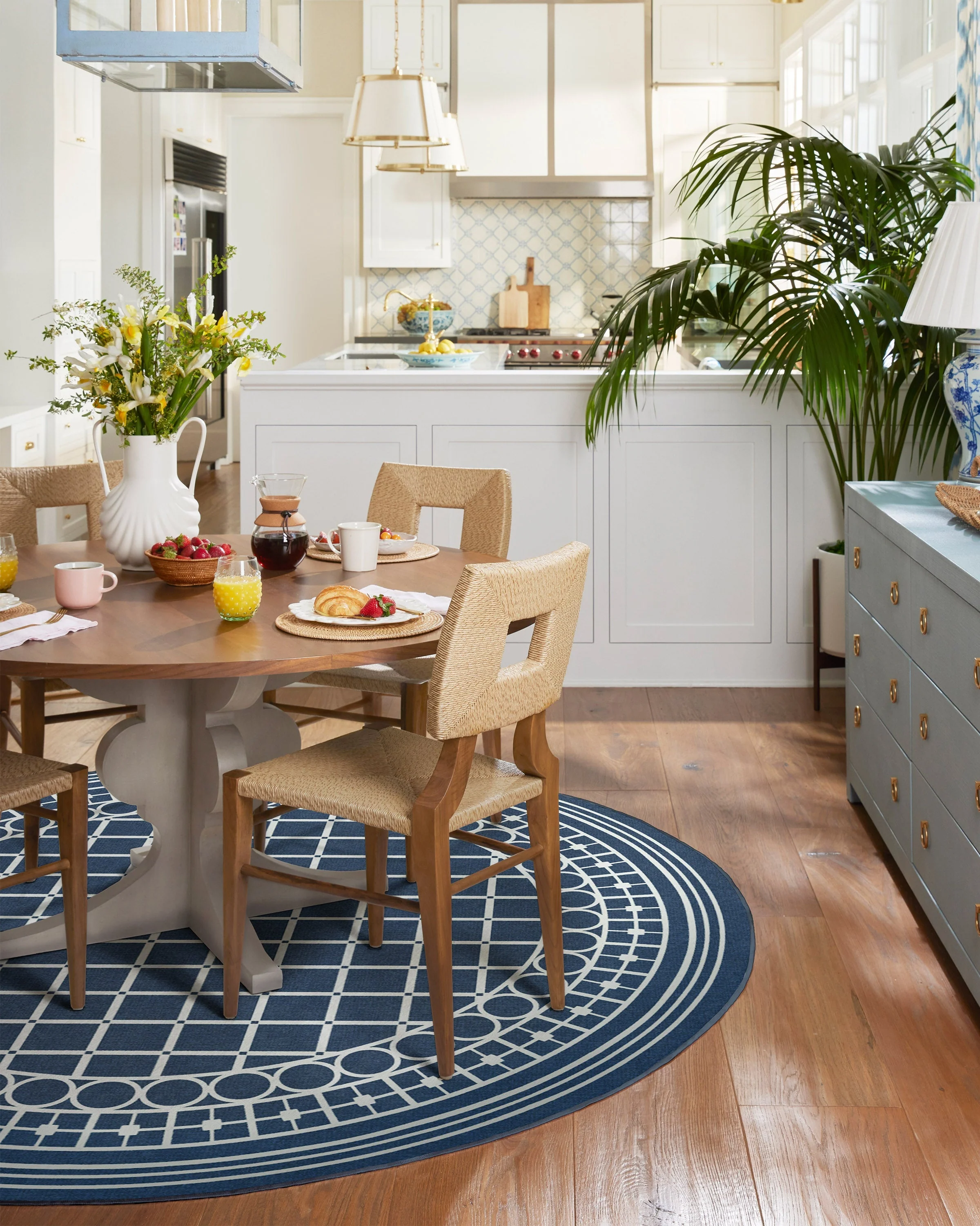 Palm Beach Navy Rug by Gray Malin - Image 20