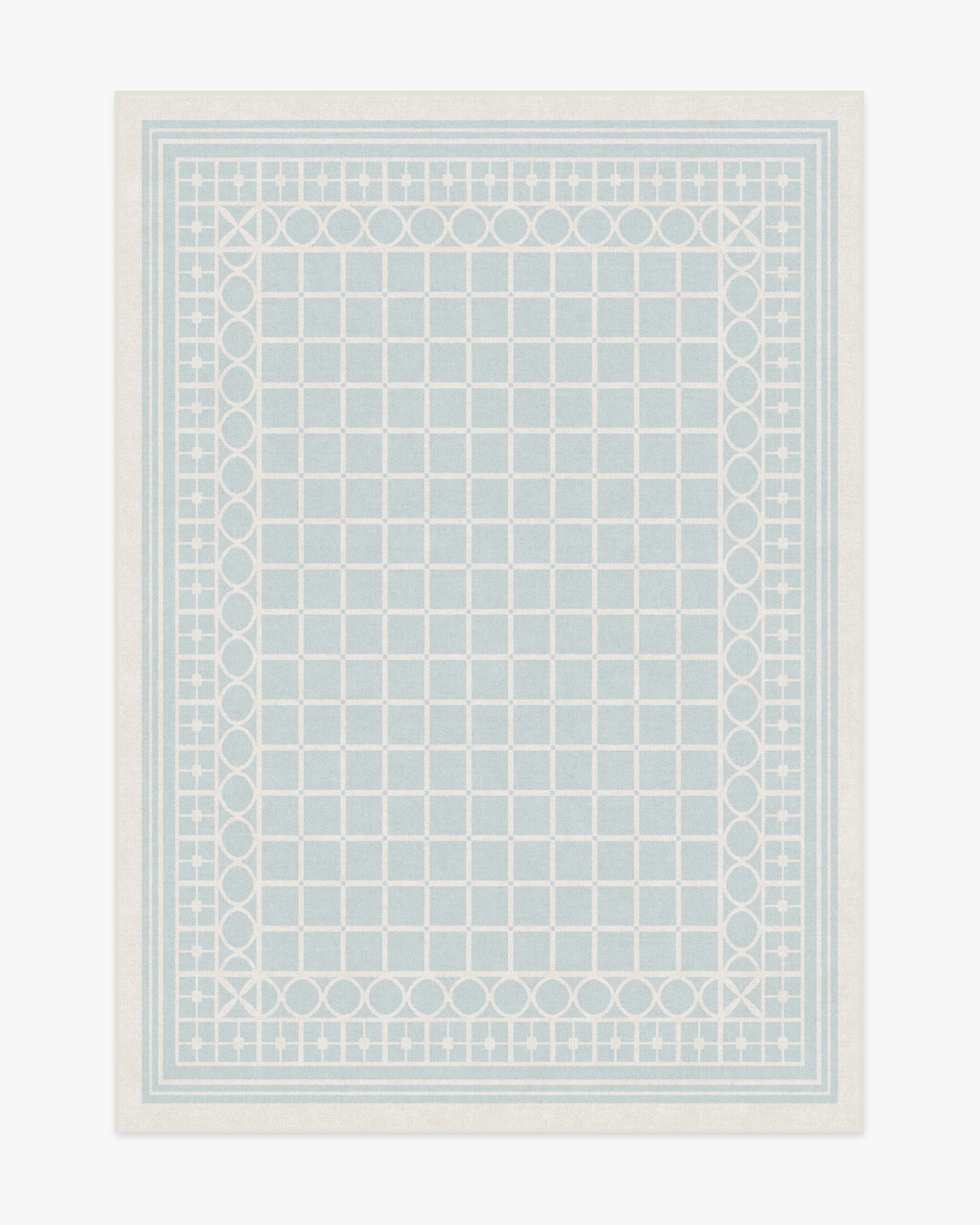 Palm Beach Powder Blue Rug by Gray Malin