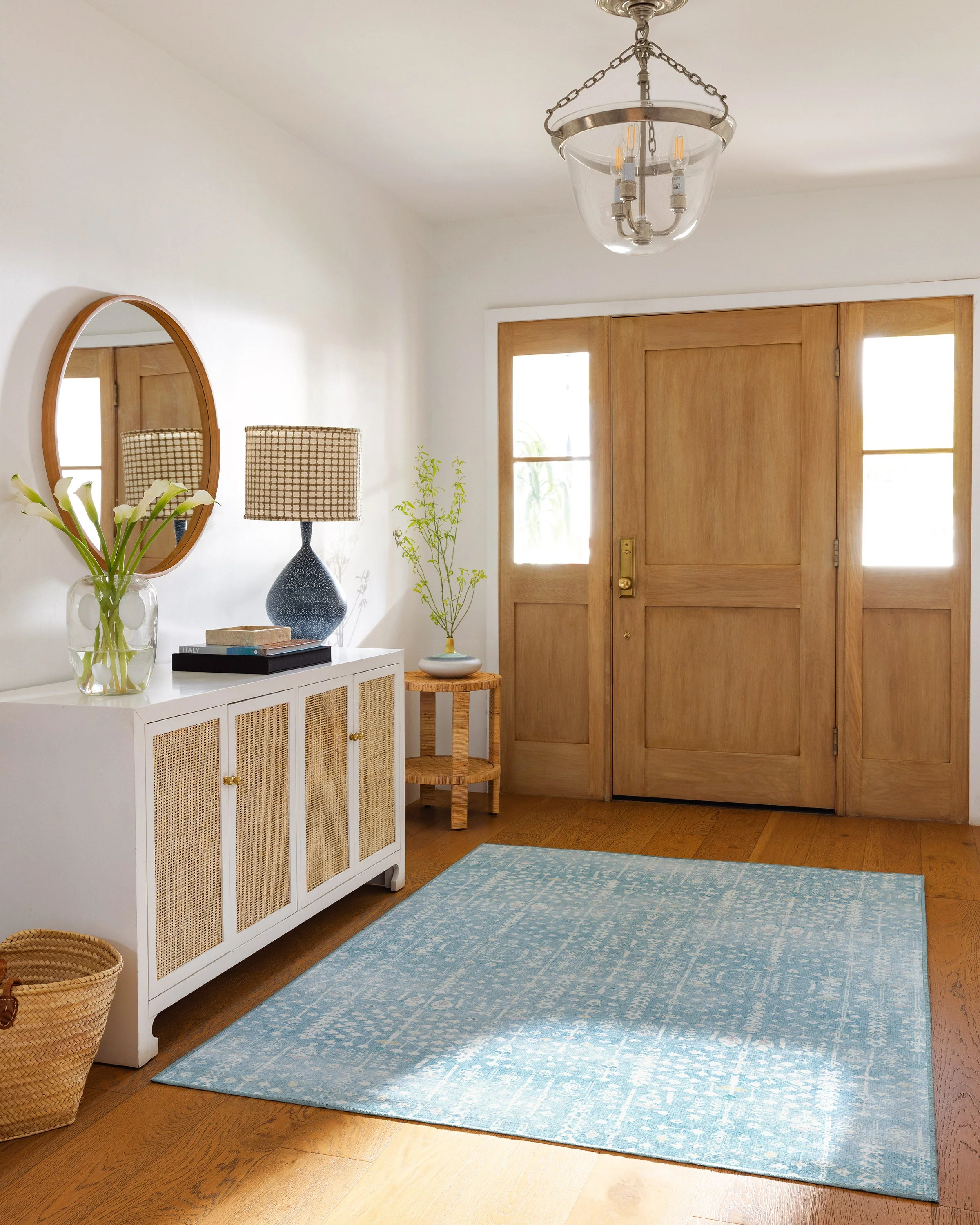 Palmetto Coastal Blue Flatwoven Rug by Gray Malin - Image 3