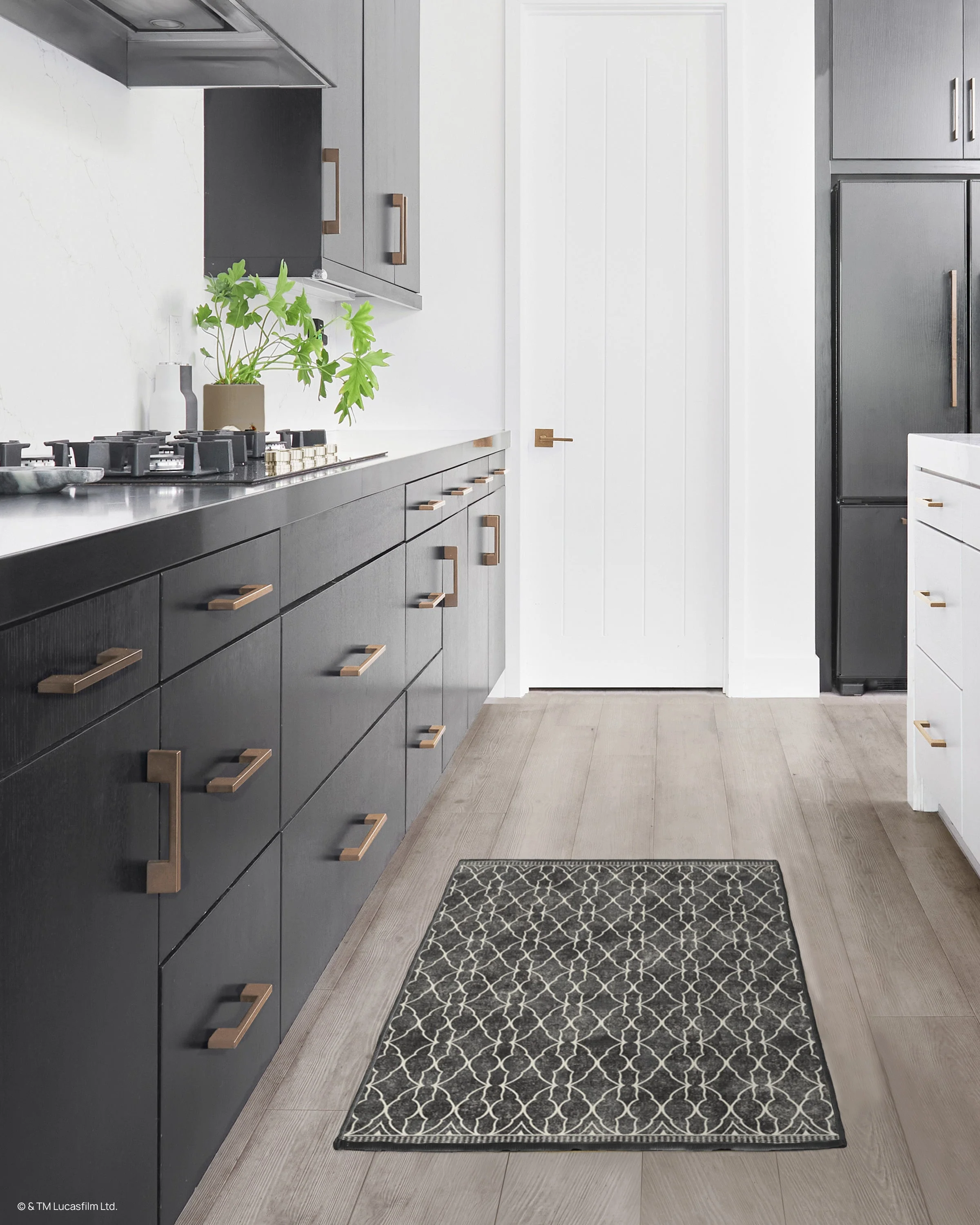 Grogu™ Trellis Black Flatwoven Rug - Image 7