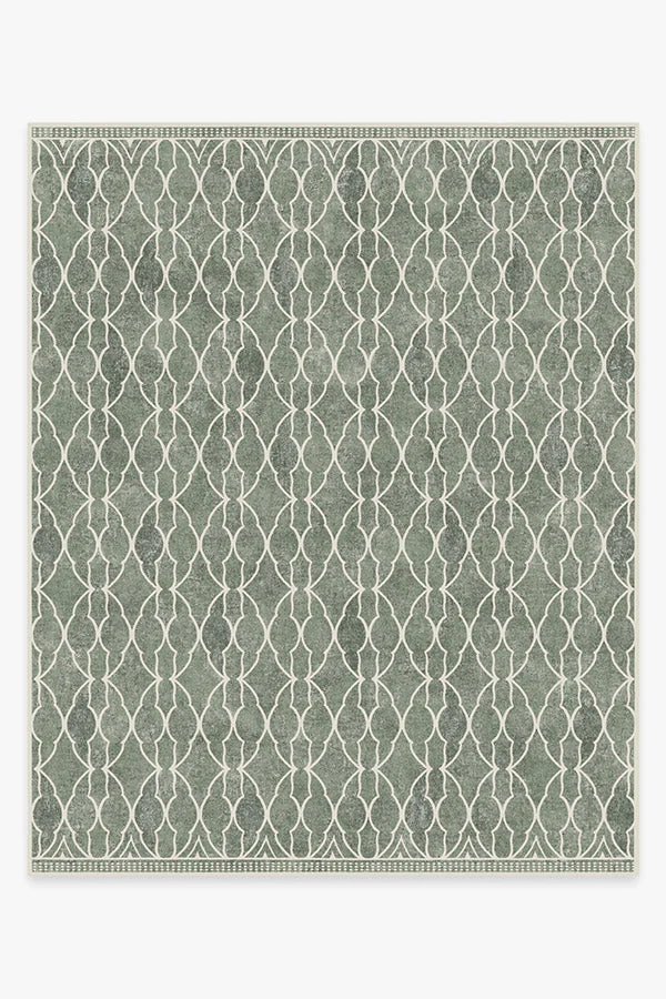 Grogu™ Trellis Sage Green Flatwoven Rug - Image 15