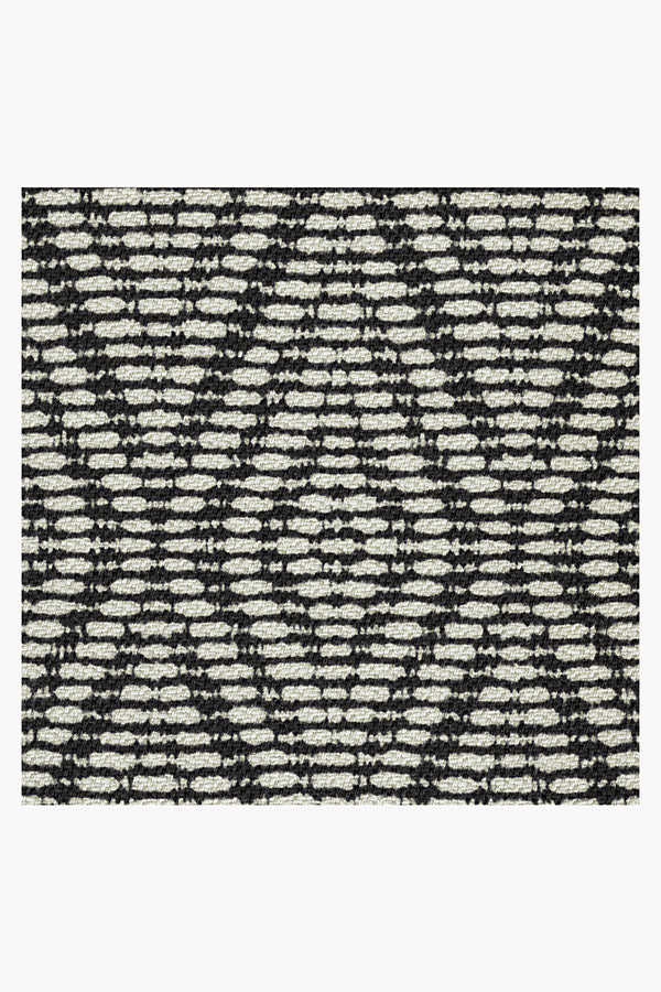 Halo Diamond Black Outdoor Rug - Image 2