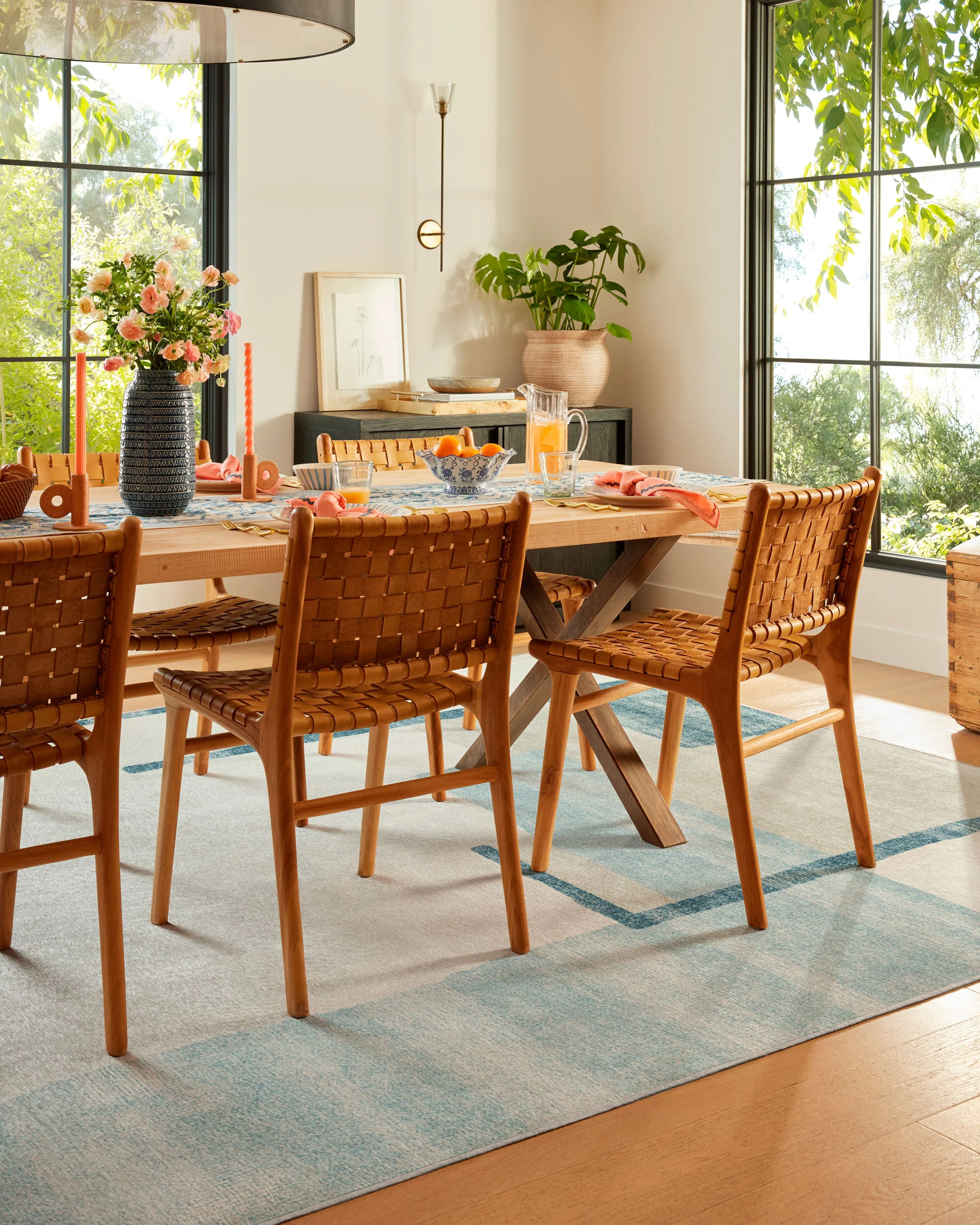 Haylan Ivory & Blue Rug - Image 8