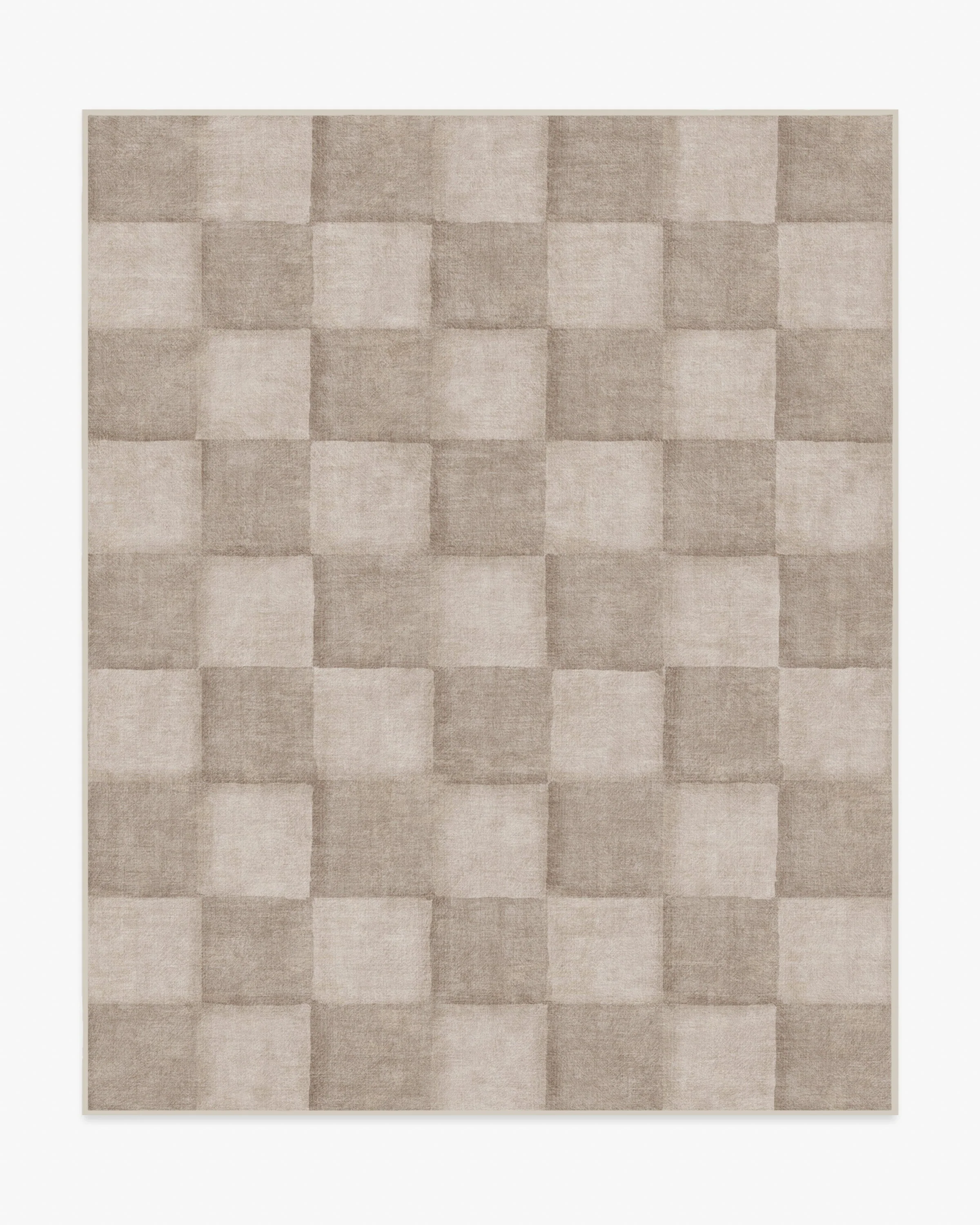 Hearth Check Warm Grey Rug - Image 6