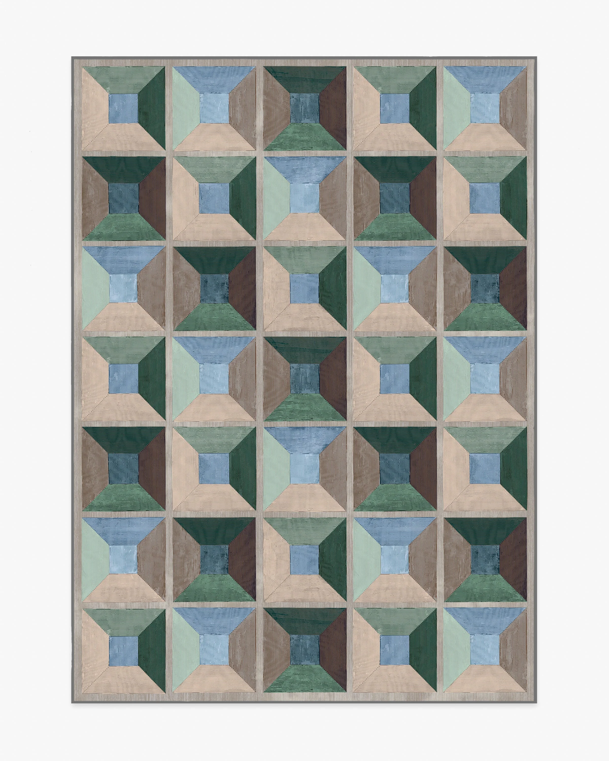 Hedra Soft Teal Rug