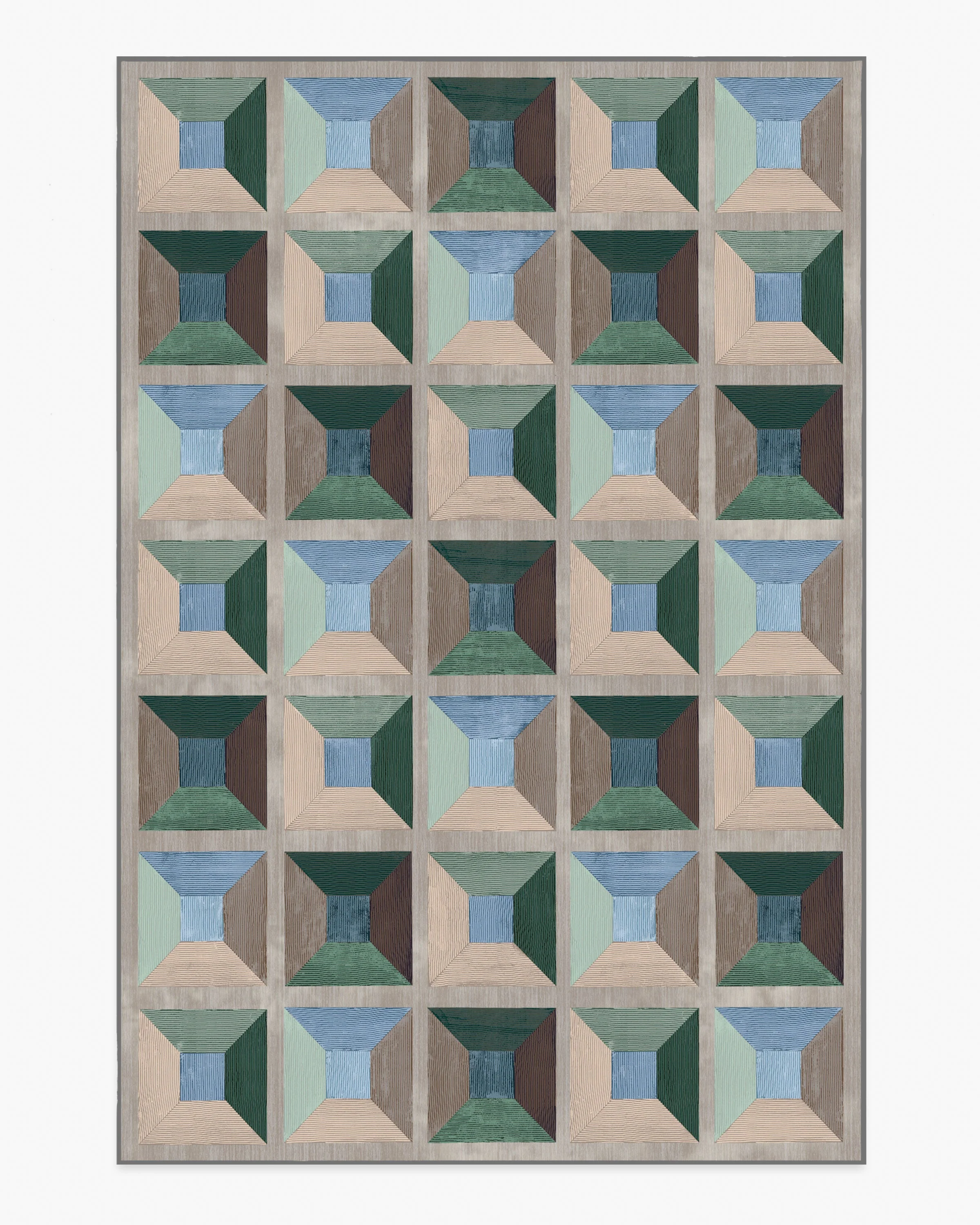 Hedra Soft Teal Rug - Image 9