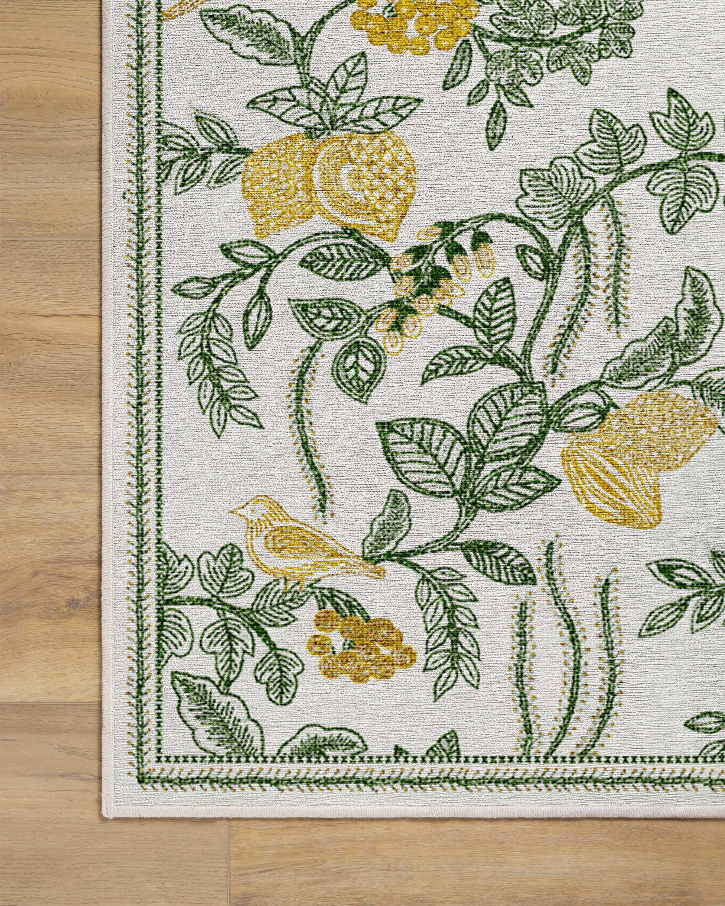 Heidi Green & Lemon Flatwoven Rug - Image 4