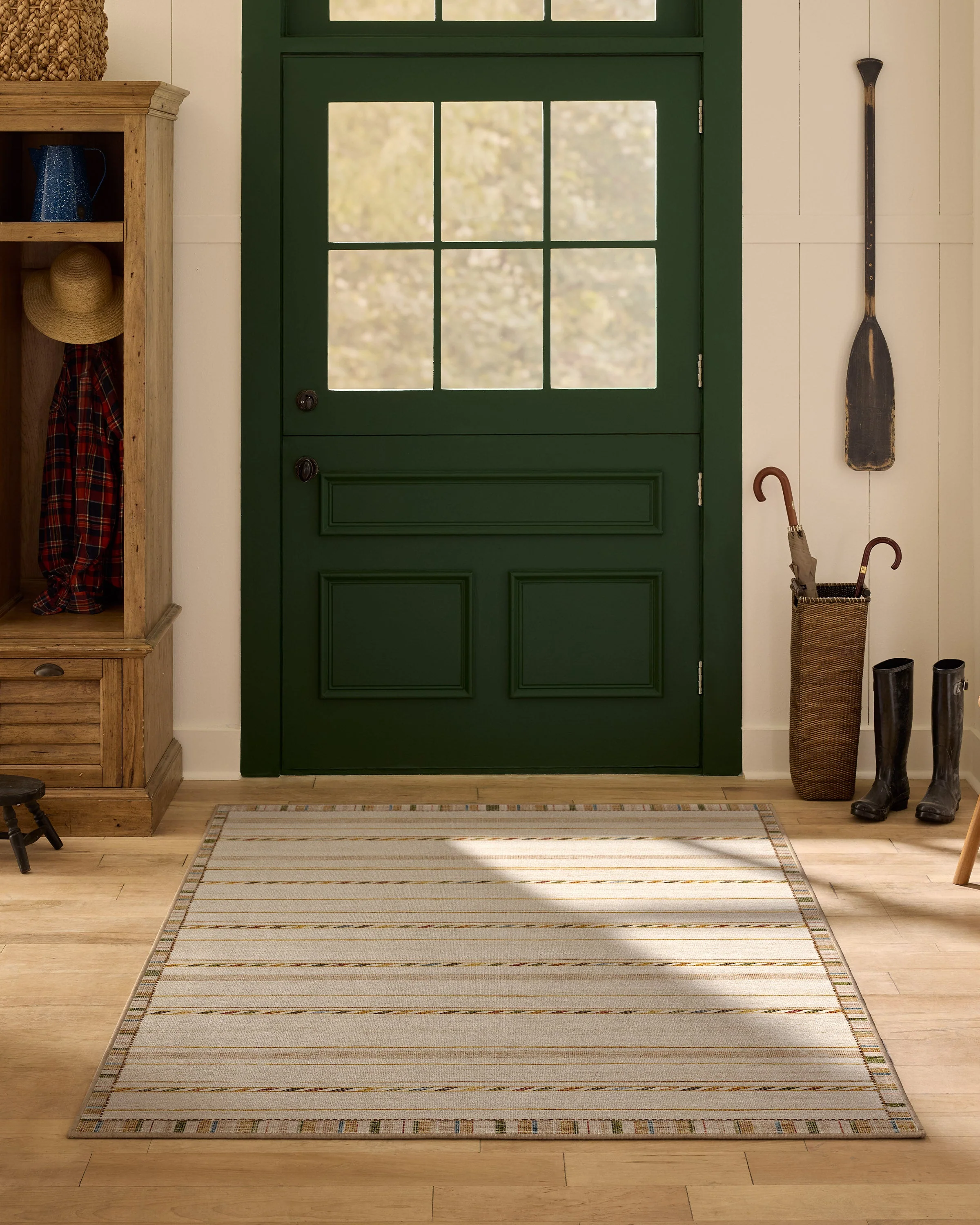 Hemma Cream & Brown Rug - Image 2