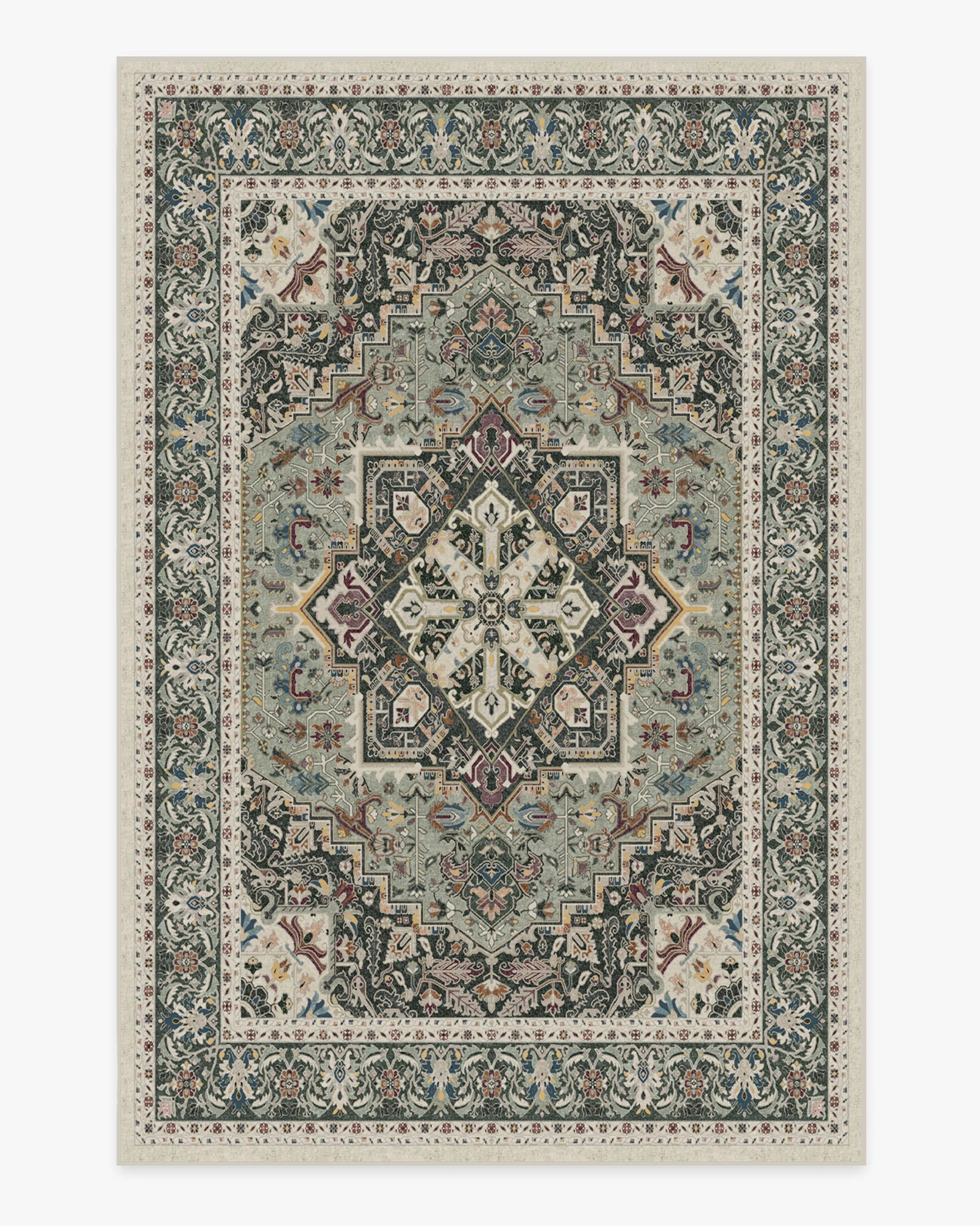 Hendesi Heriz Sage Flatwoven Rug - Image 15