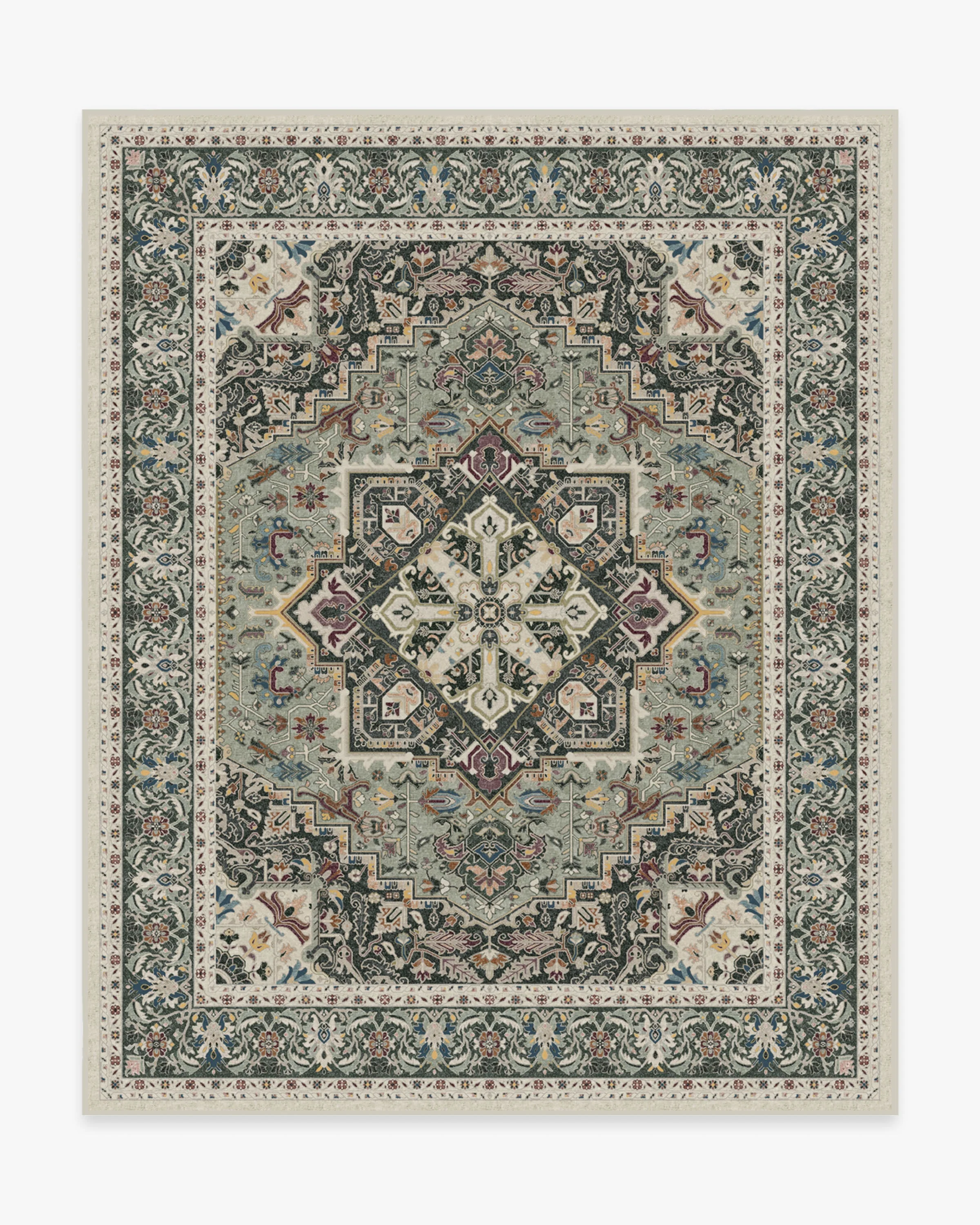 Hendesi Heriz Sage Flatwoven Rug - Image 16
