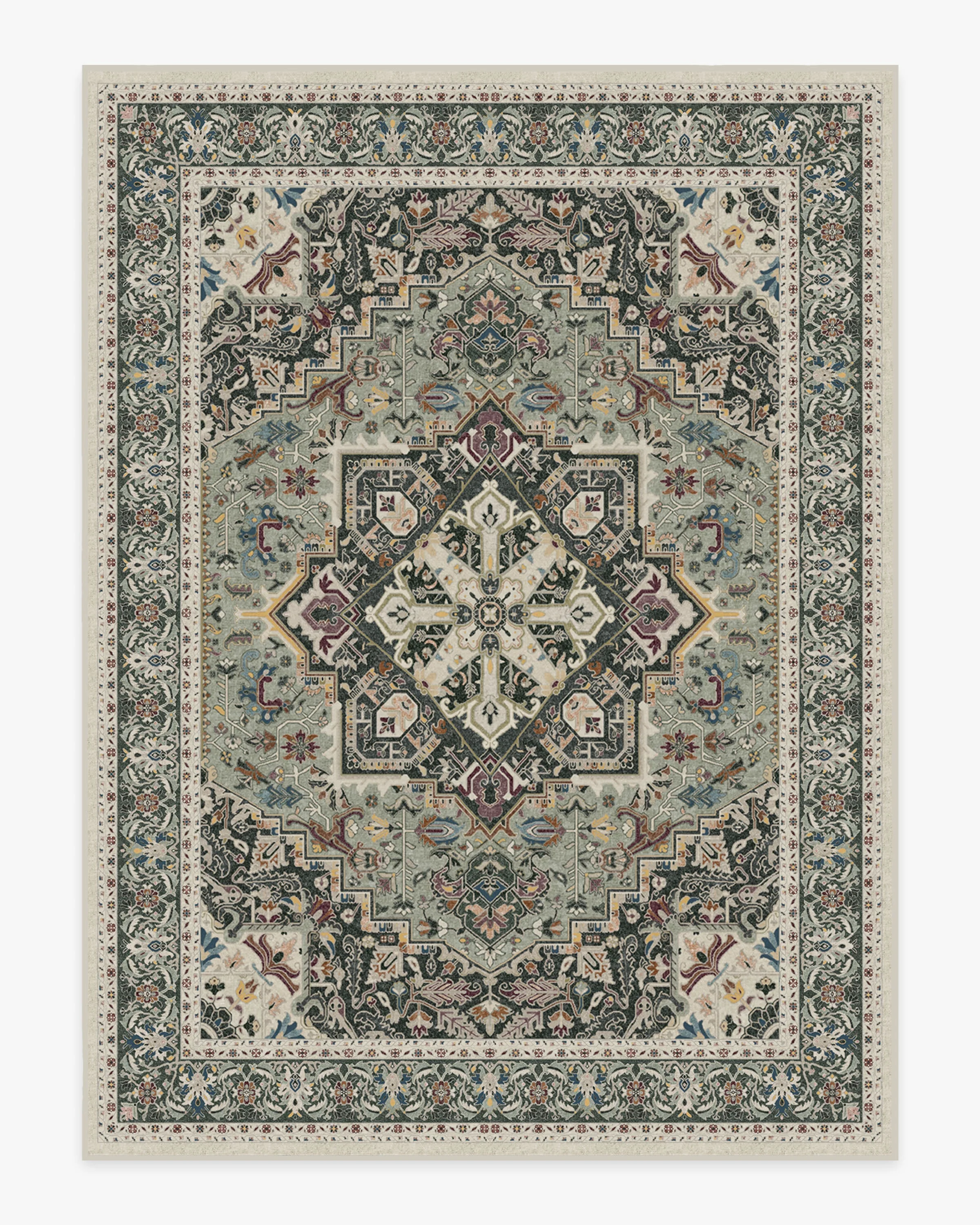Hendesi Heriz Sage Flatwoven Rug - Image 17