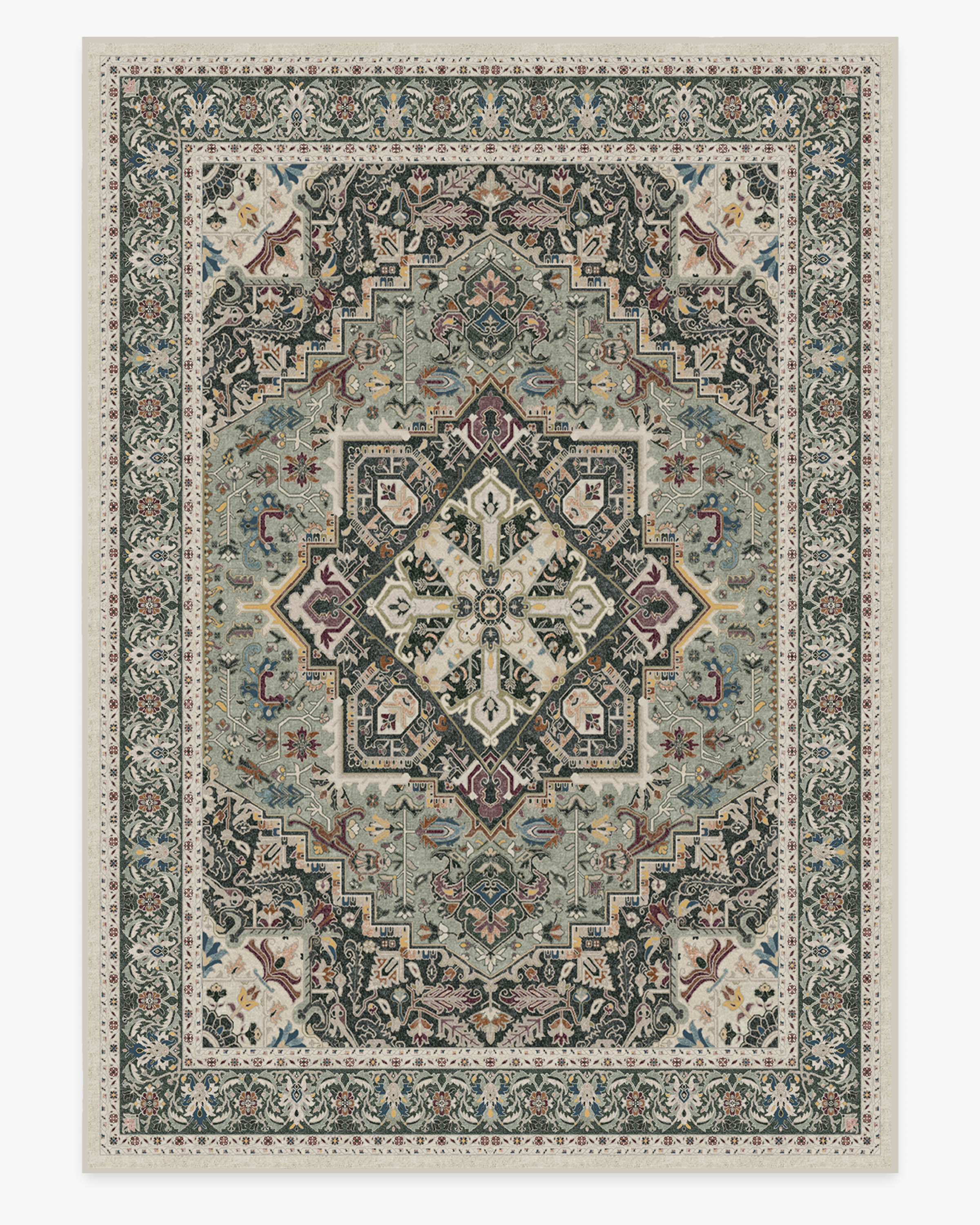 Hendesi Heriz Sage Flatwoven Rug - Image 18
