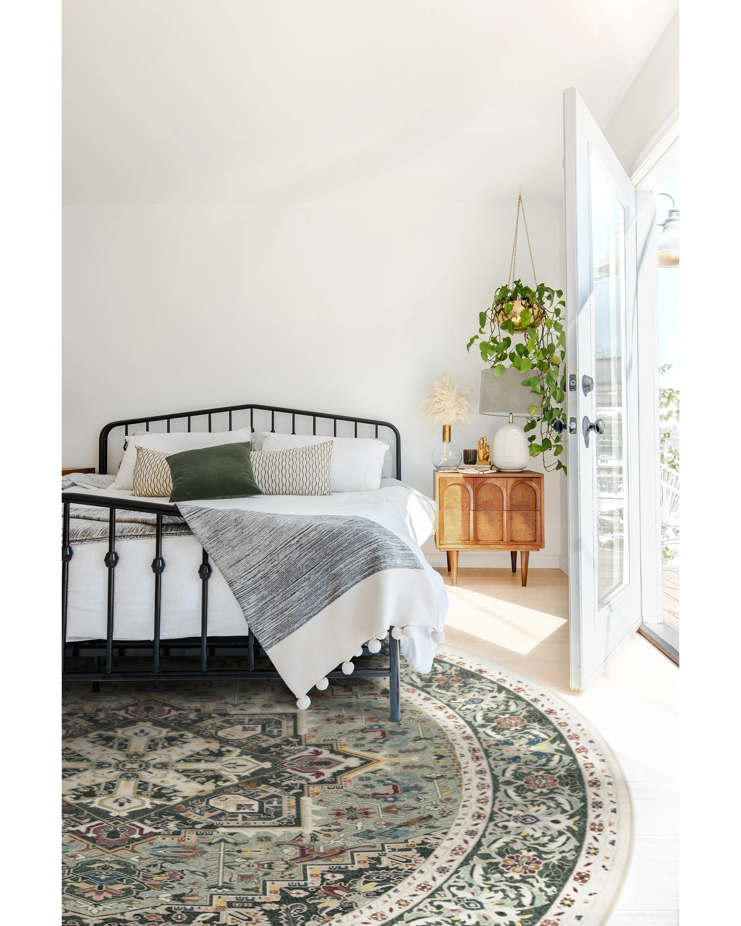 Hendesi Heriz Sage Flatwoven Rug - Image 7
