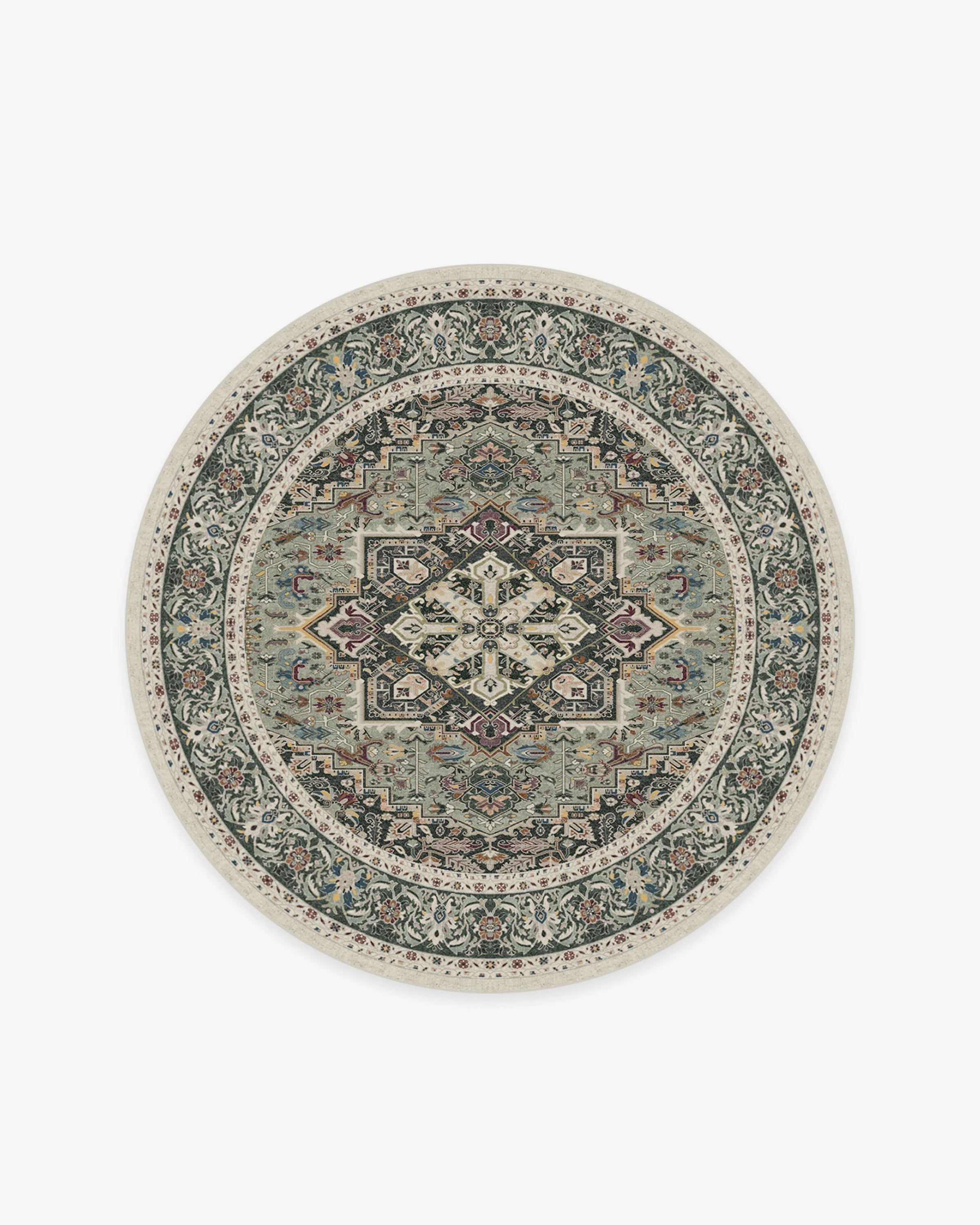 Hendesi Heriz Sage Rug - Image 11