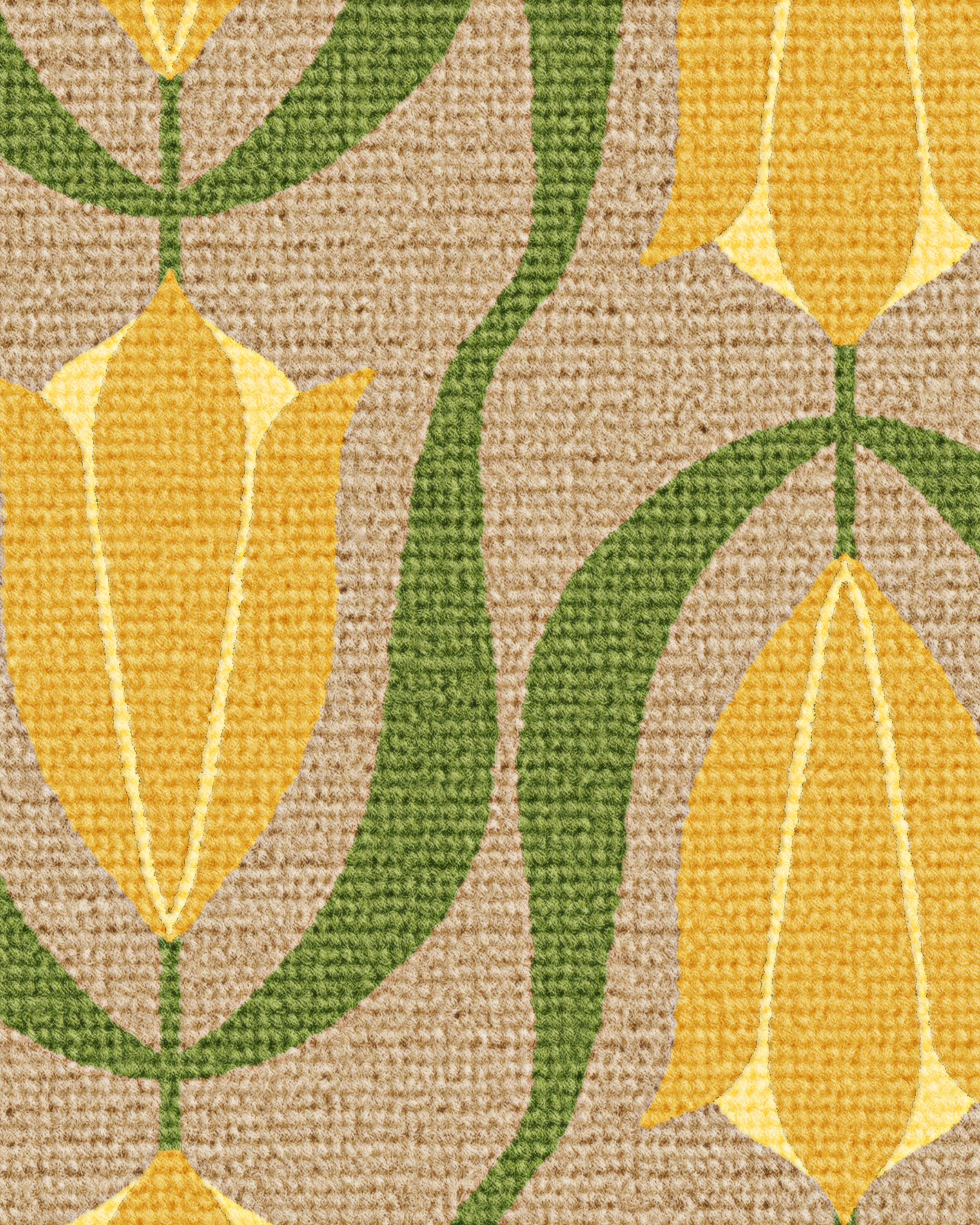 Holland Tulips Yellow Doormat - Image 2