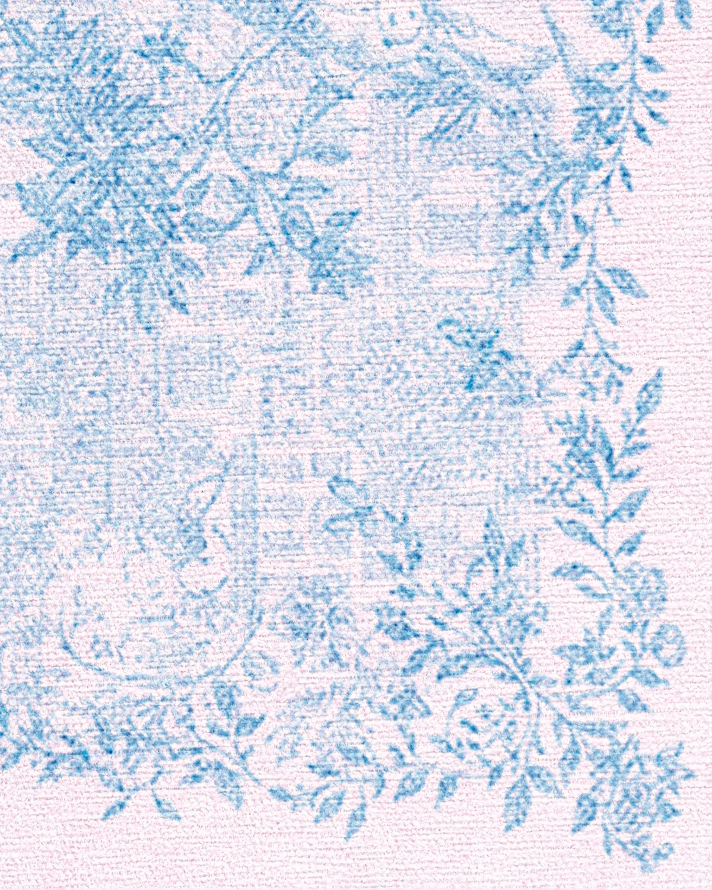 Emi Toile Soft Pink Flatwoven Rug by Humberto Leon - Image 9
