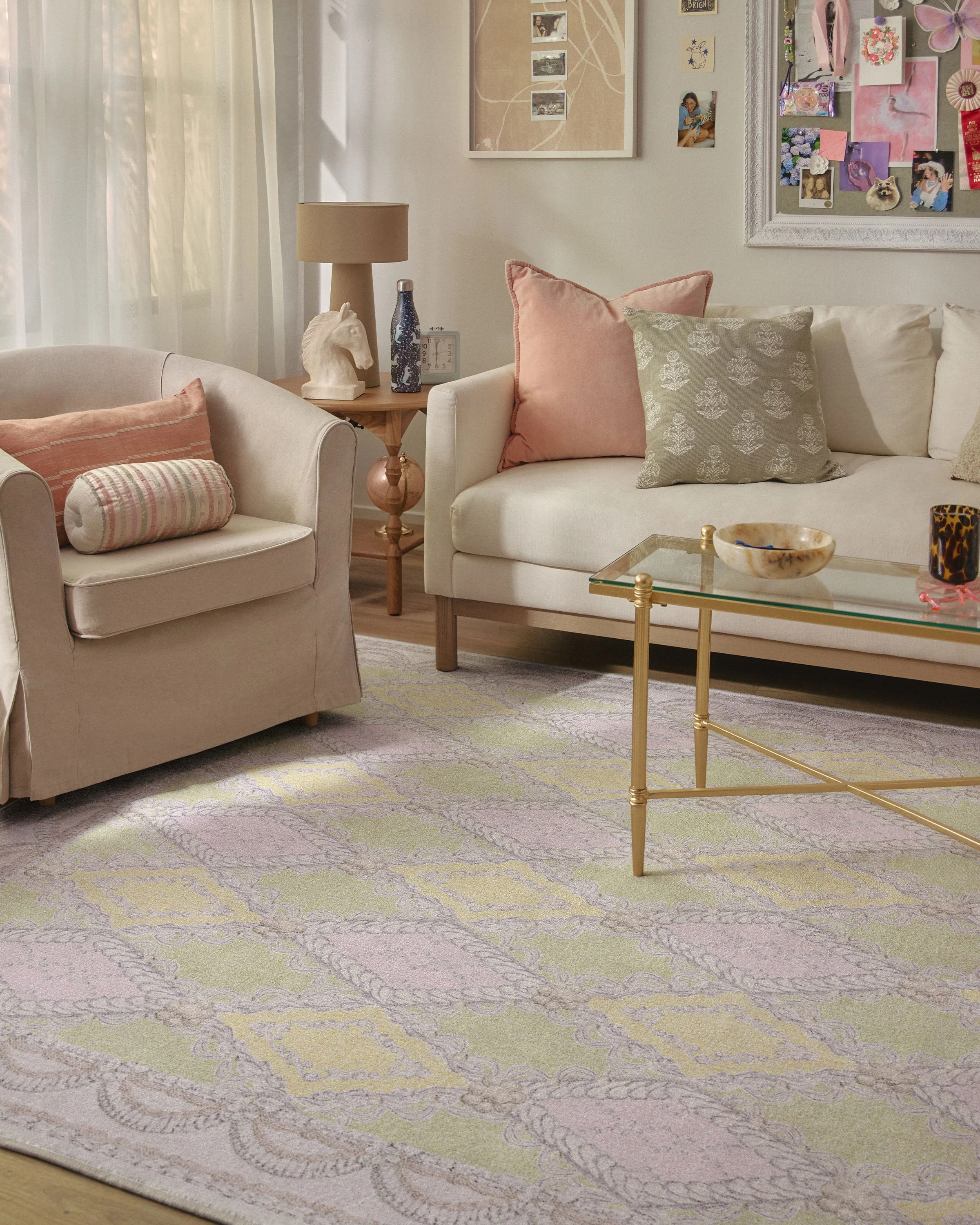 Happy Birthday Popo Pistachio & Lemon Rug by Humberto Leon - Image 8