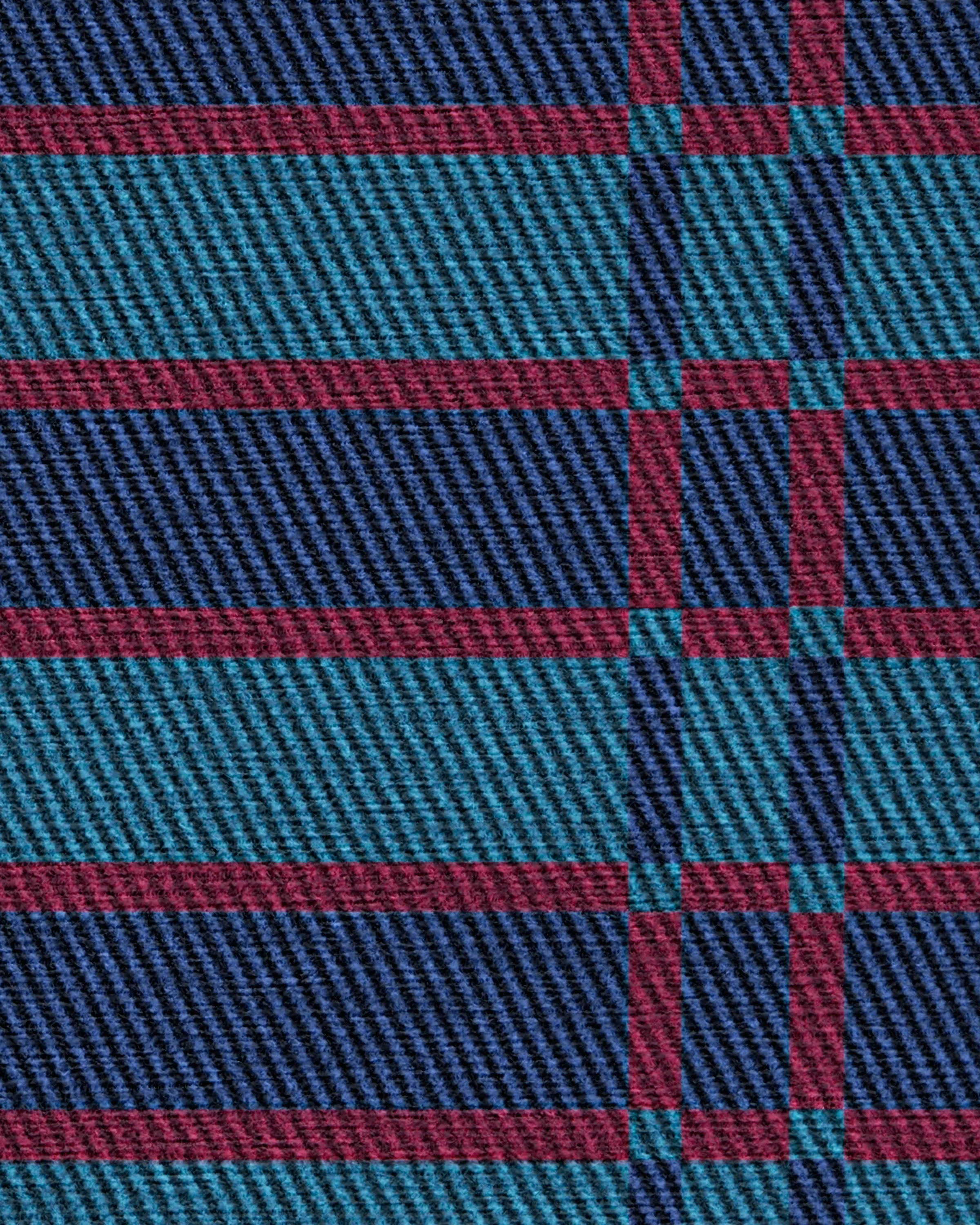 Helen Varsity Stripe Teal & Navy Flatwoven Rug by Humberto Leon - Image 9