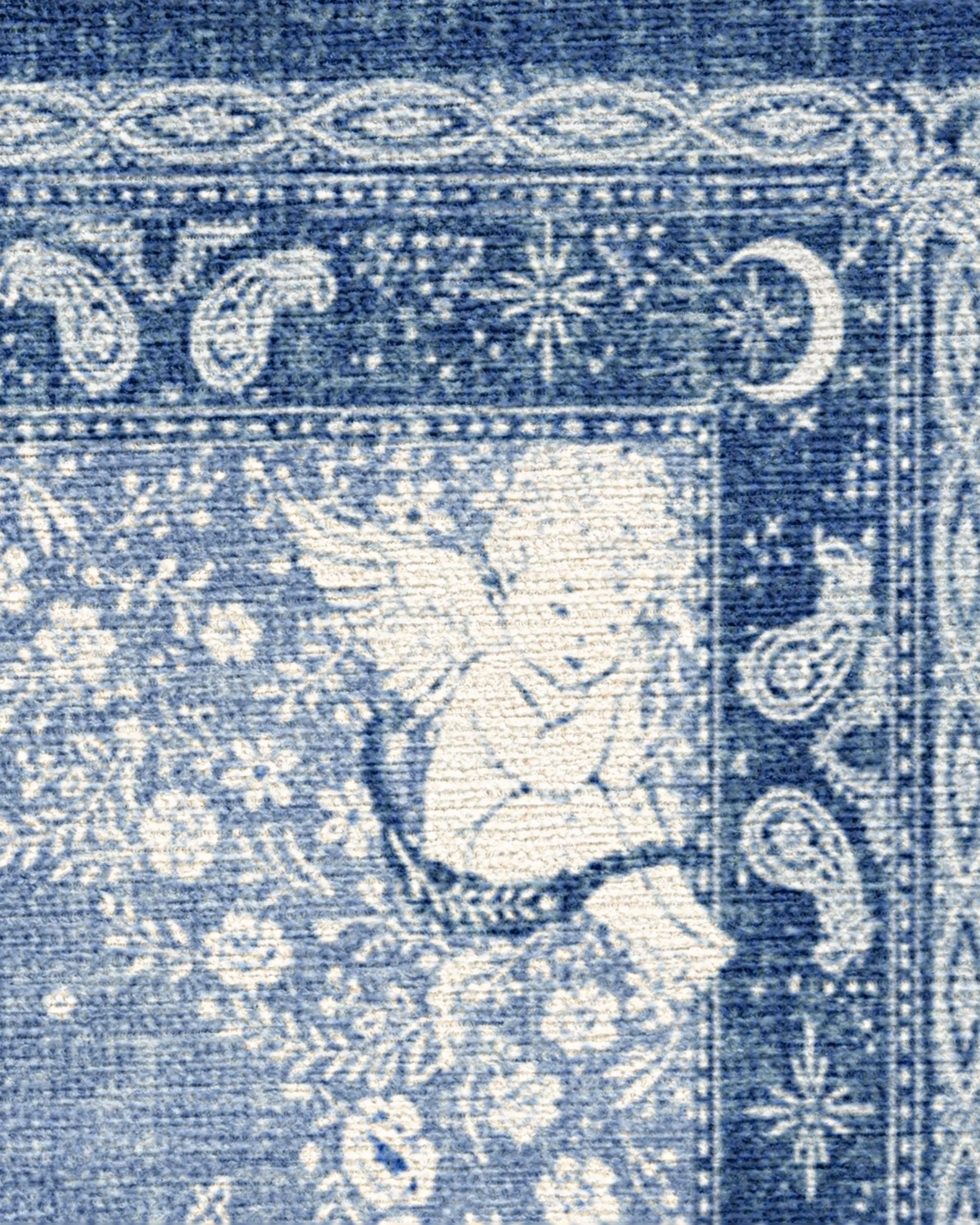 Humberto's Bandana Blue Flatwoven Rug by Humberto Leon - Image 9