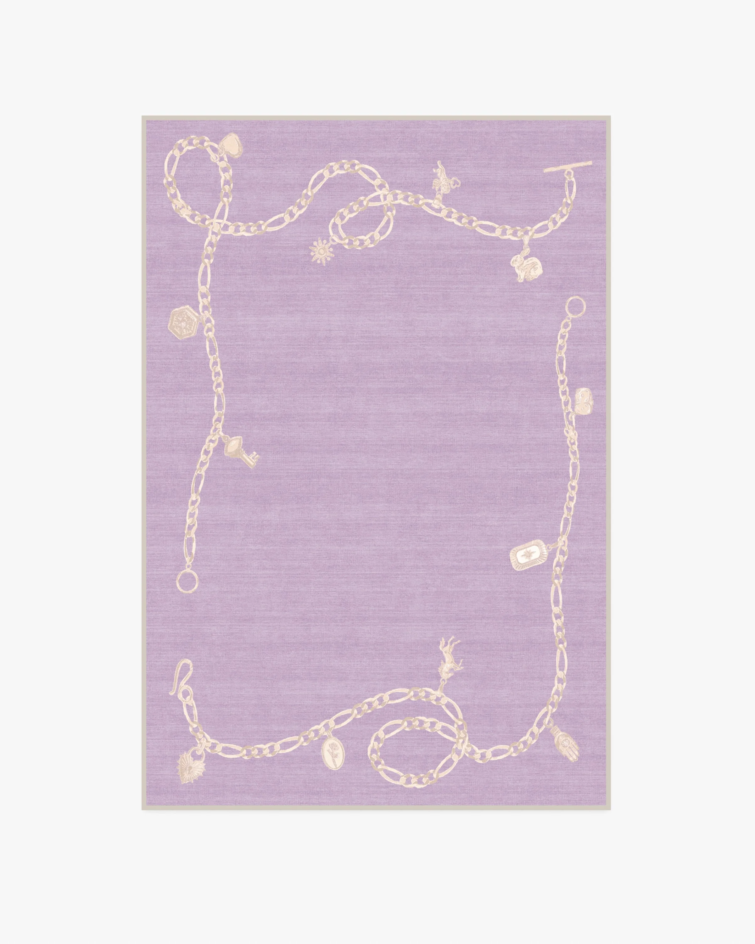 M&E Charms Lilac Flatwoven Rug by Humberto Leon - Image 5