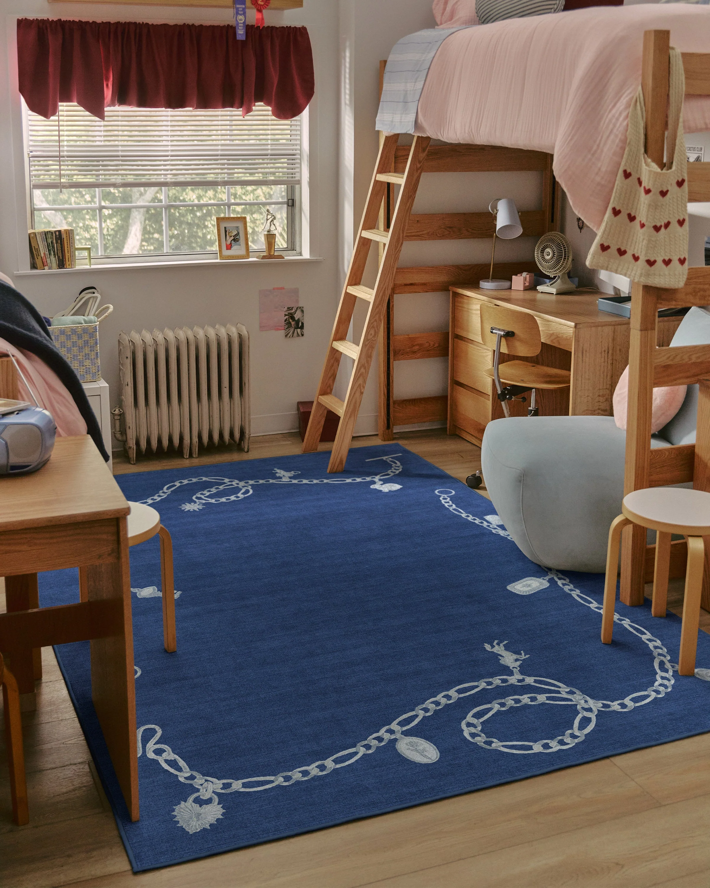 M&E Charms Midnight Blue Flatwoven Rug by Humberto Leon - Image 7