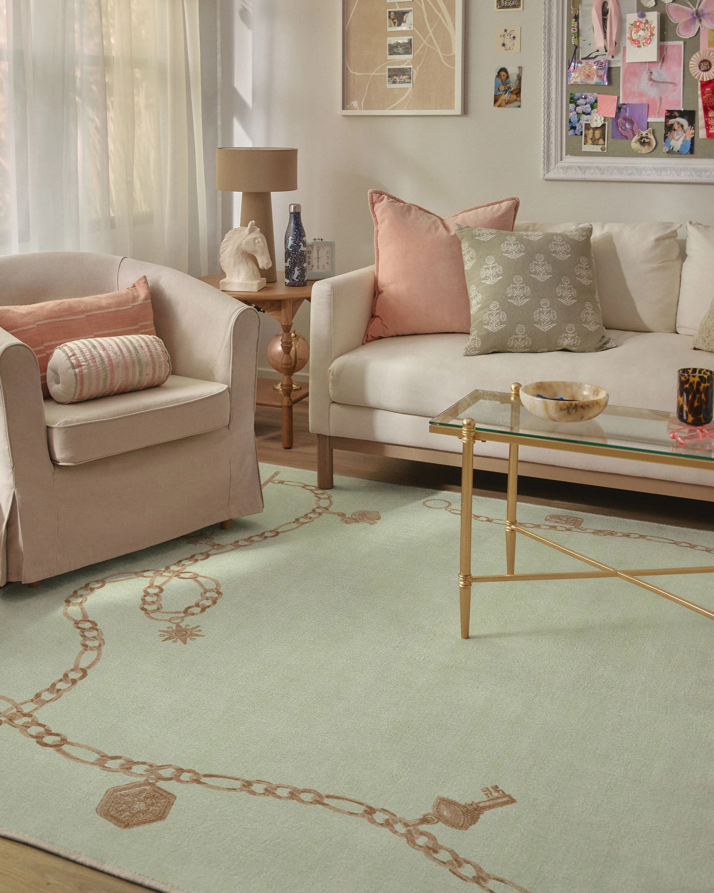M&E Charms Pale Green Rug by Humberto Leon - Image 8