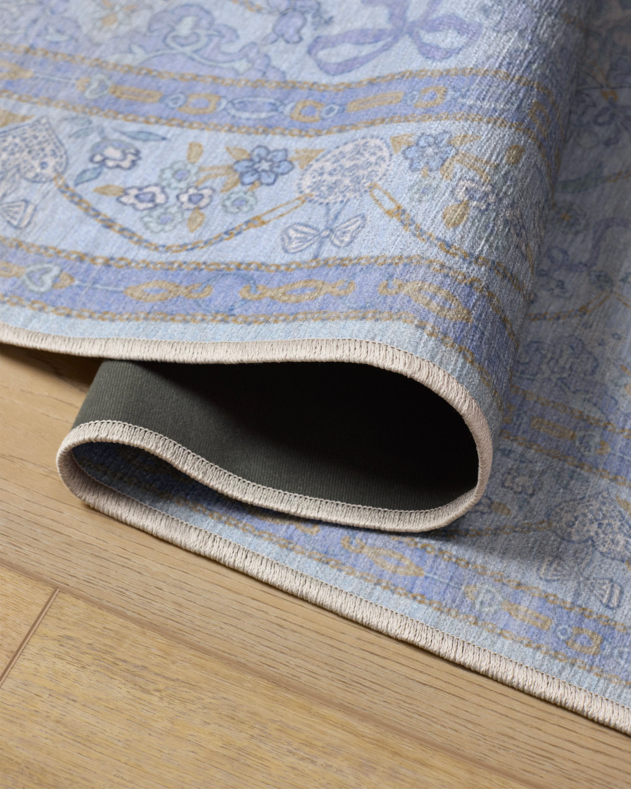 Mazzy Ornamental Blue Flatwoven Rug by Humberto Leon - Image 10