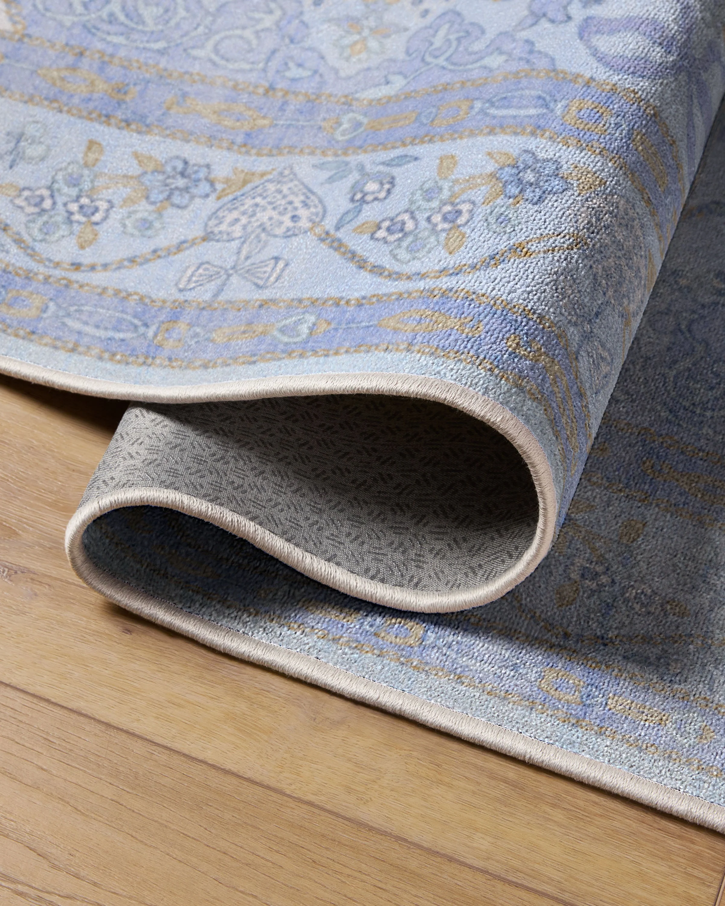 Mazzy Ornamental Blue Rug by Humberto Leon - Image 10