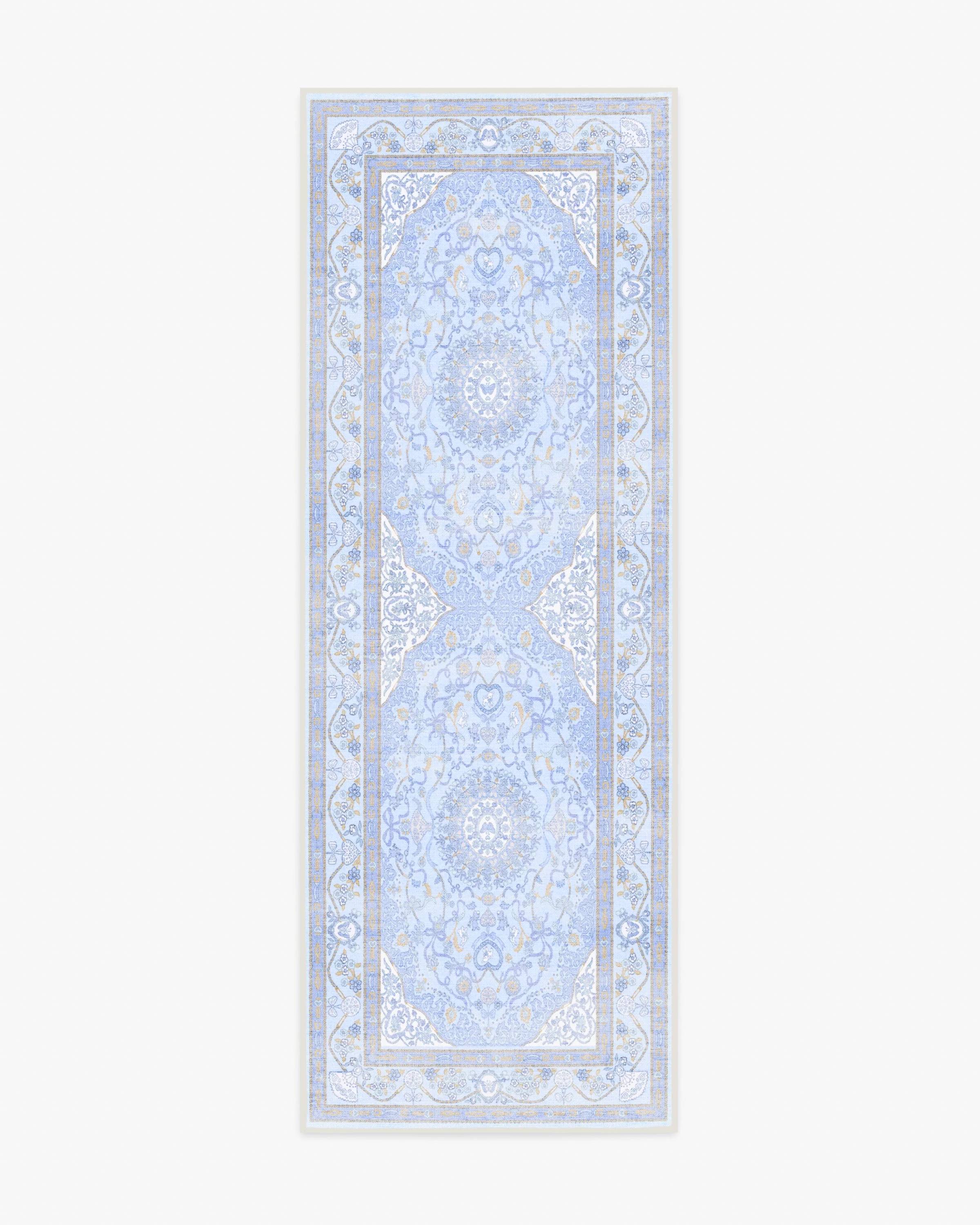 Mazzy Ornamental Blue Rug by Humberto Leon - Image 3