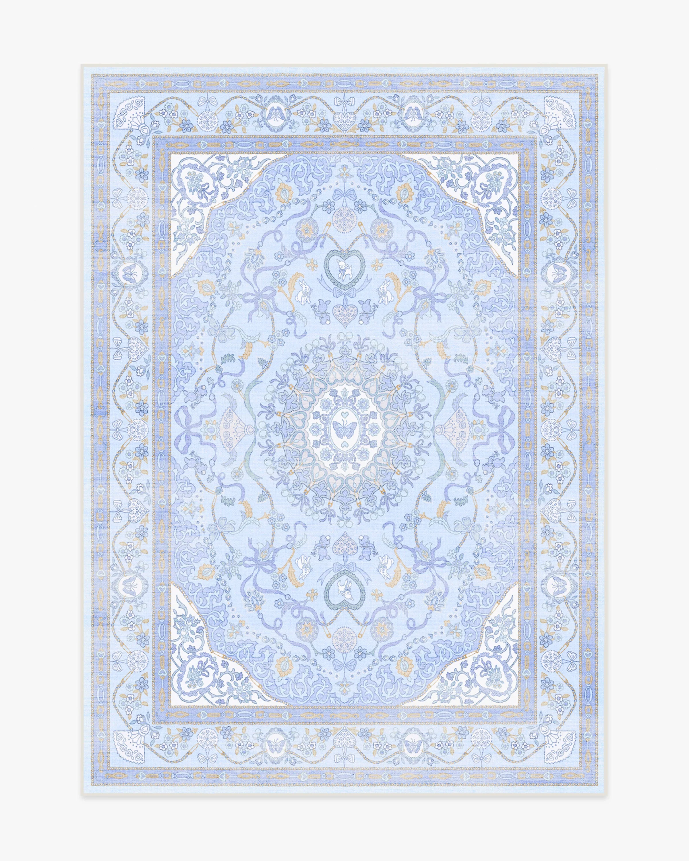Mazzy Ornamental Blue Rug by Humberto Leon - Image 6