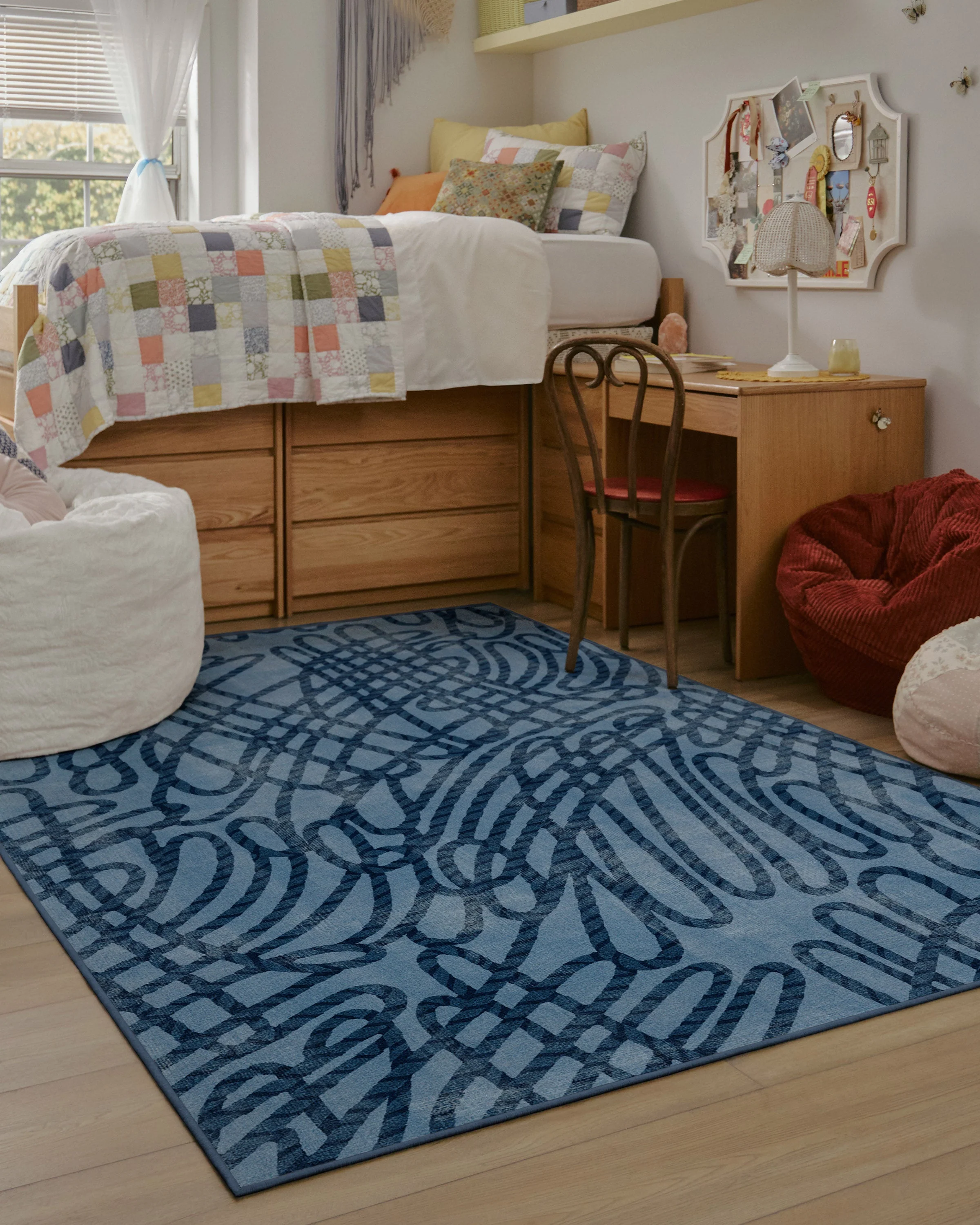 Rica Rope Stone Blue Rug by Humberto Leon - Image 7