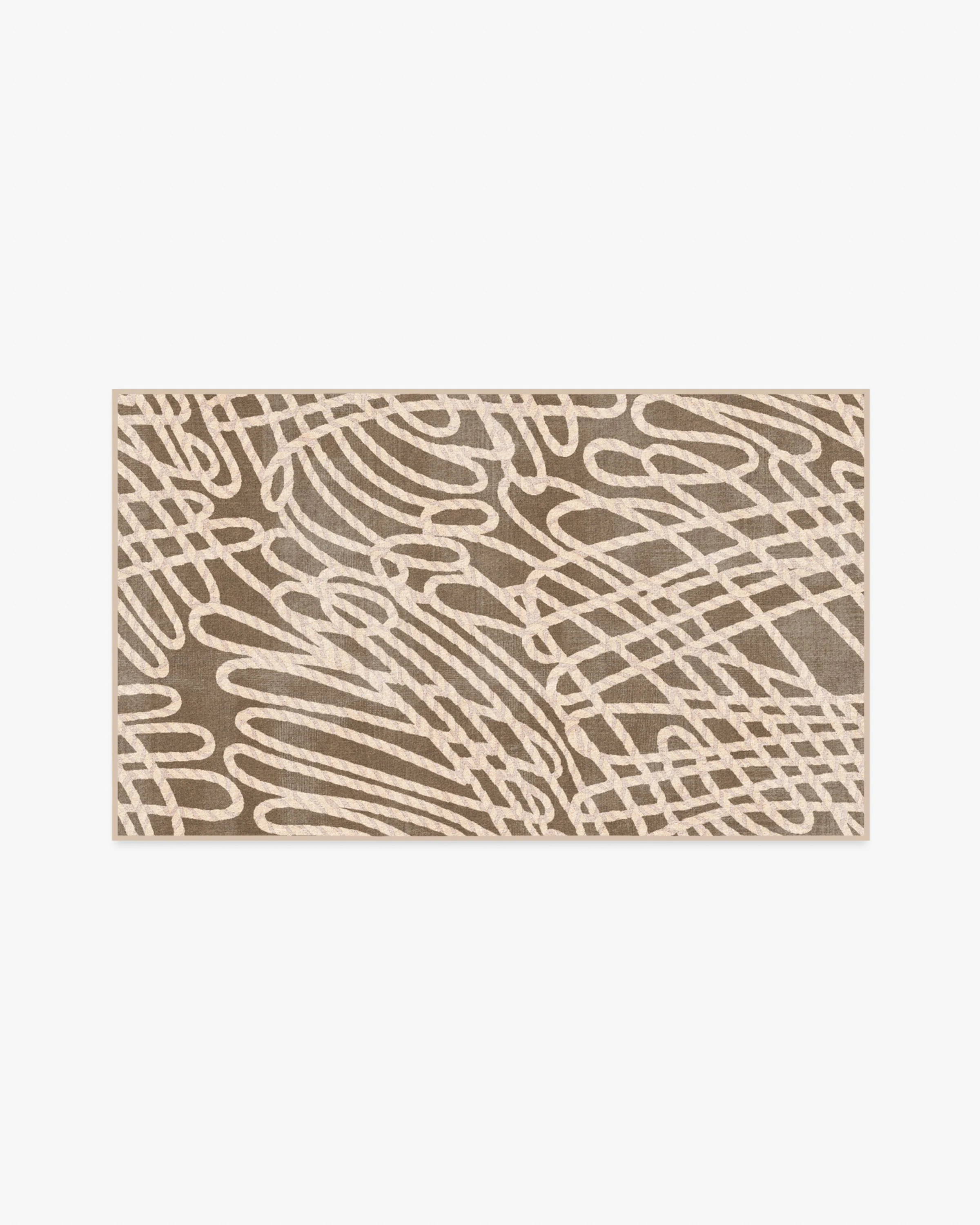 Rica Rope Taupe & Cream Rug by Humberto Leon - Image 4