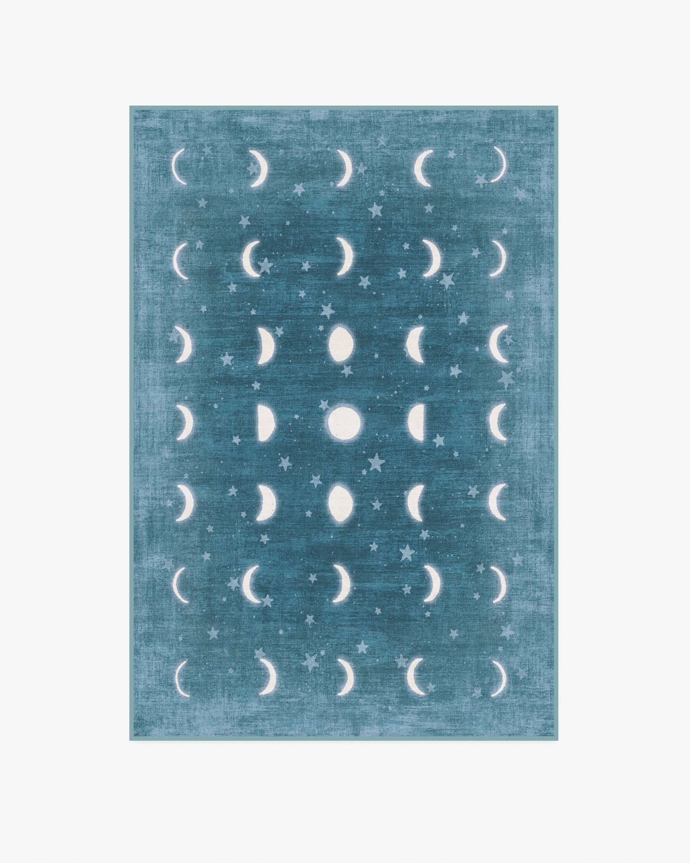 To The Moon And Back Soft Teal Rug by Humberto Leon - Image 5