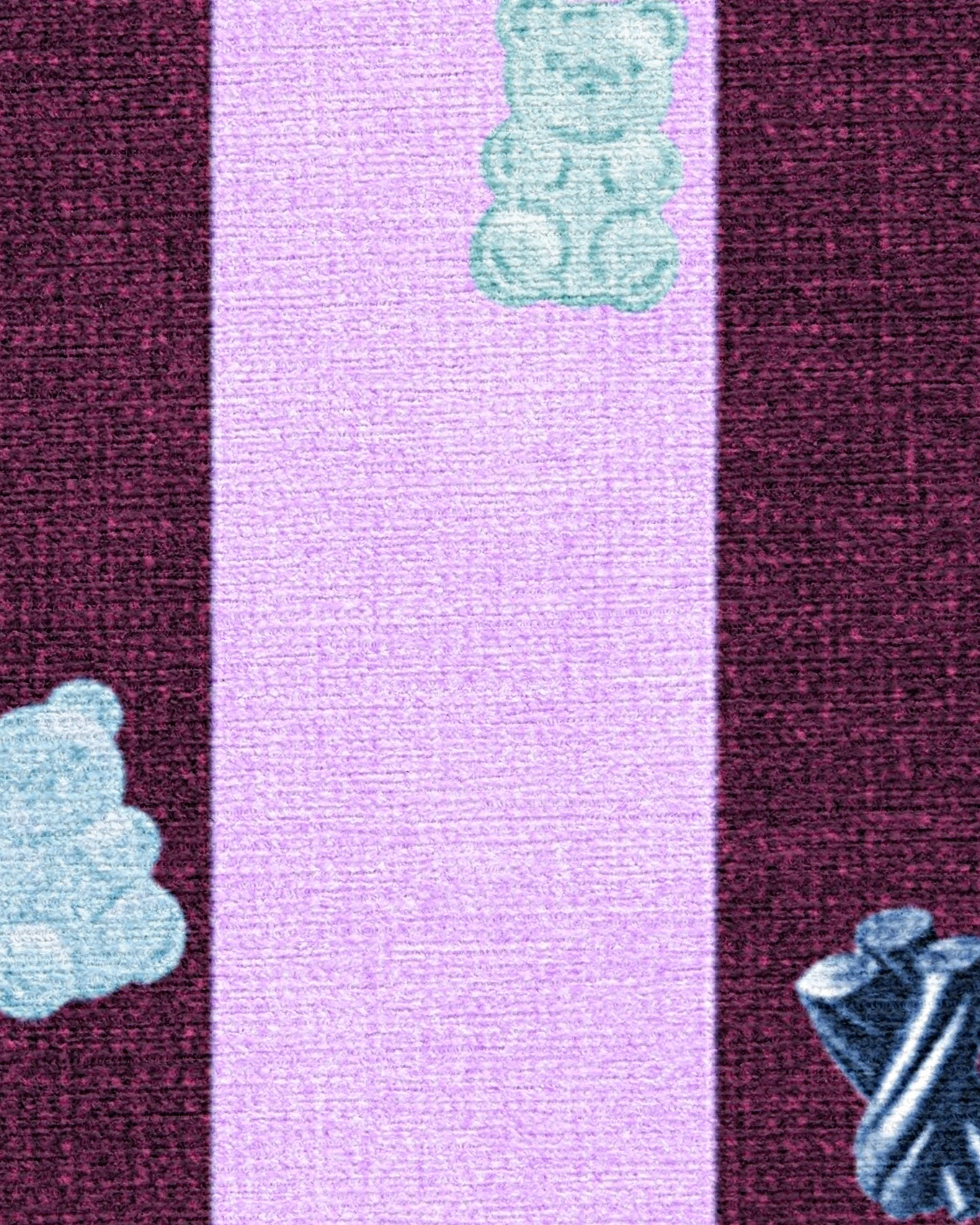 Todd Stripe Gummy Pink & Burgundy Flatwoven Rug by Humberto Leon - Image 9