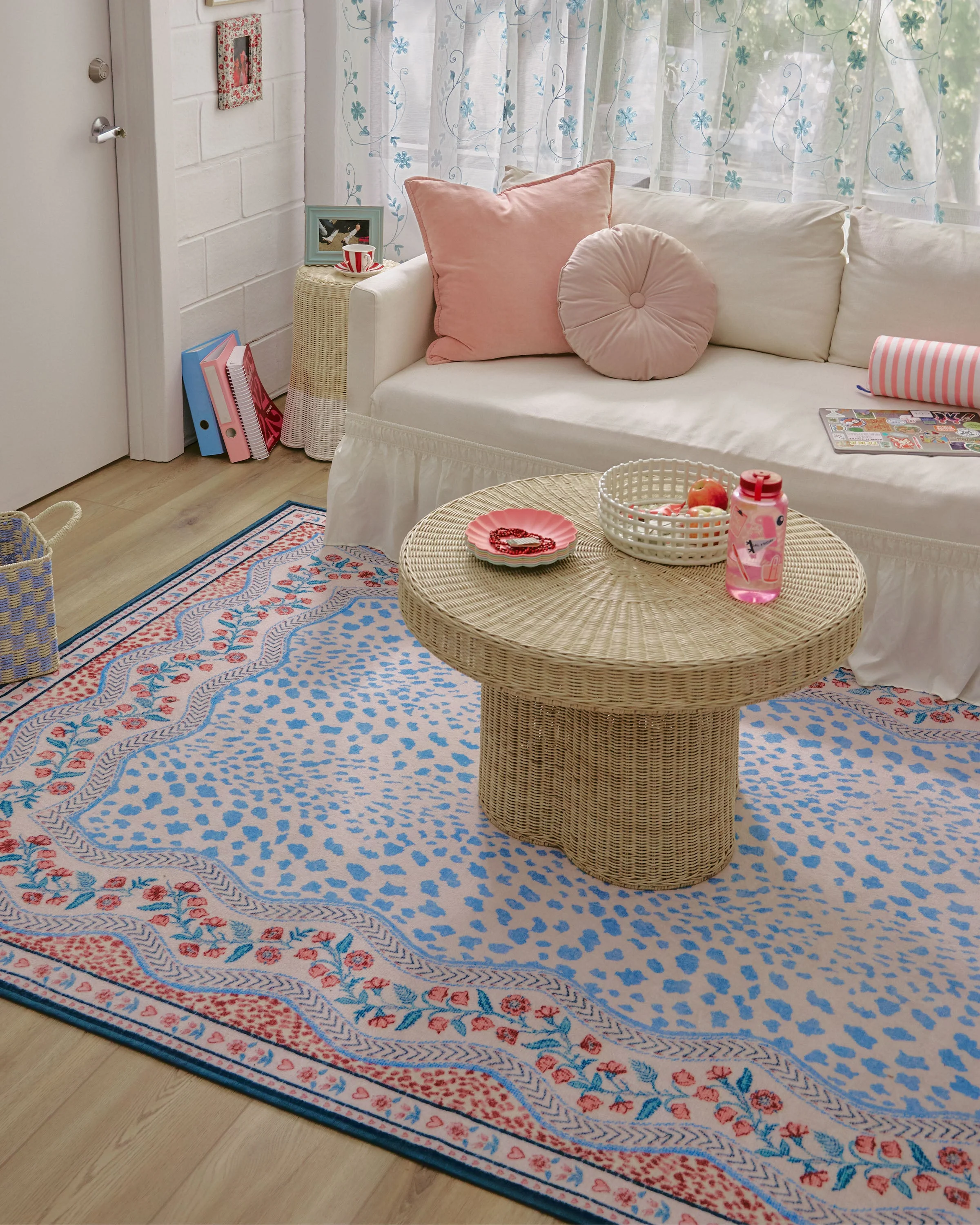 Wendy Animal Border Blue & Pink Rug by Humberto Leon - Image 8