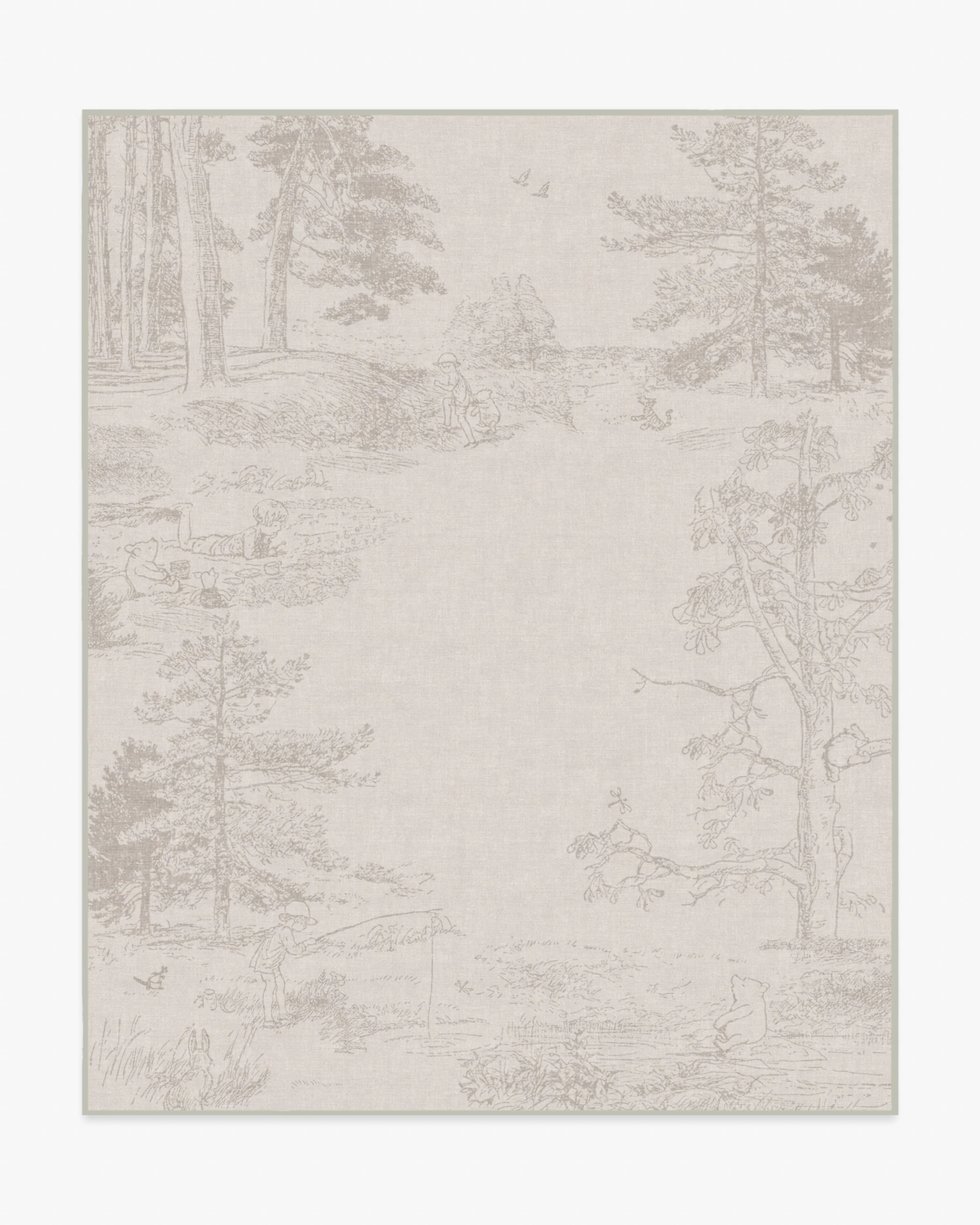 Hundred Acre Wood Soft Grey Flatwoven Rug - Image 4