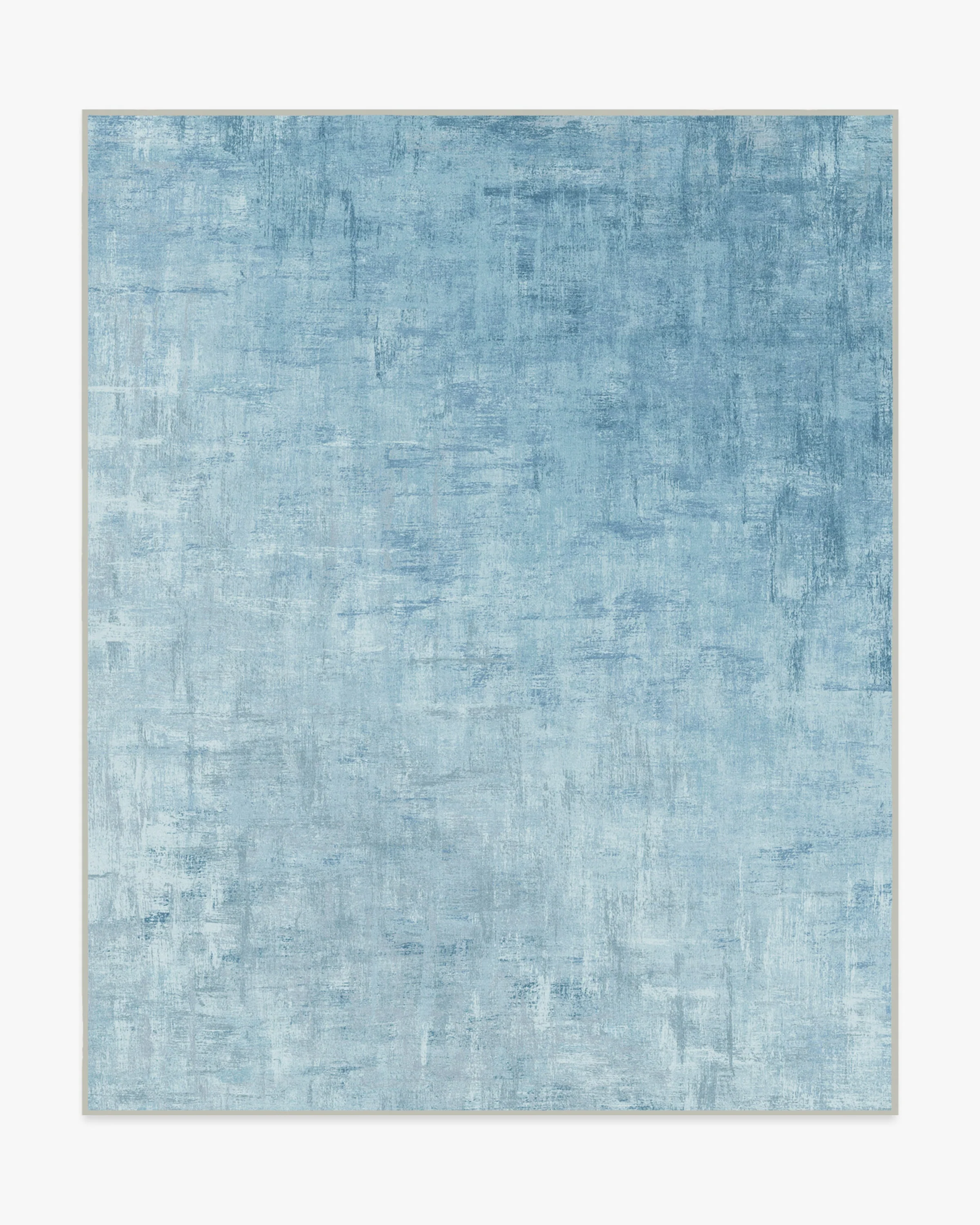 Impasto Slate Blue Flatwoven Rug - Image 10