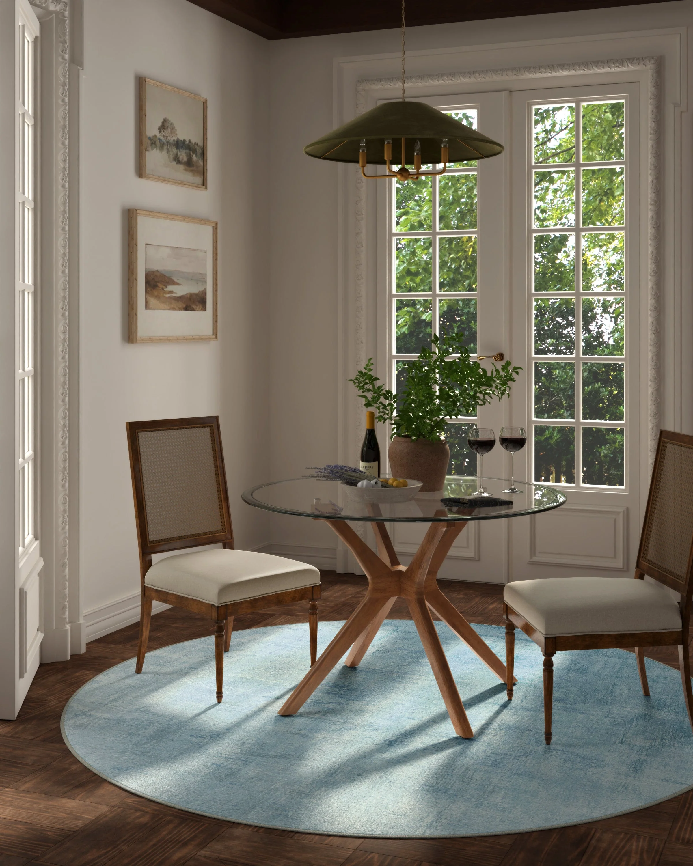 Impasto Slate Blue Rug - Image 14