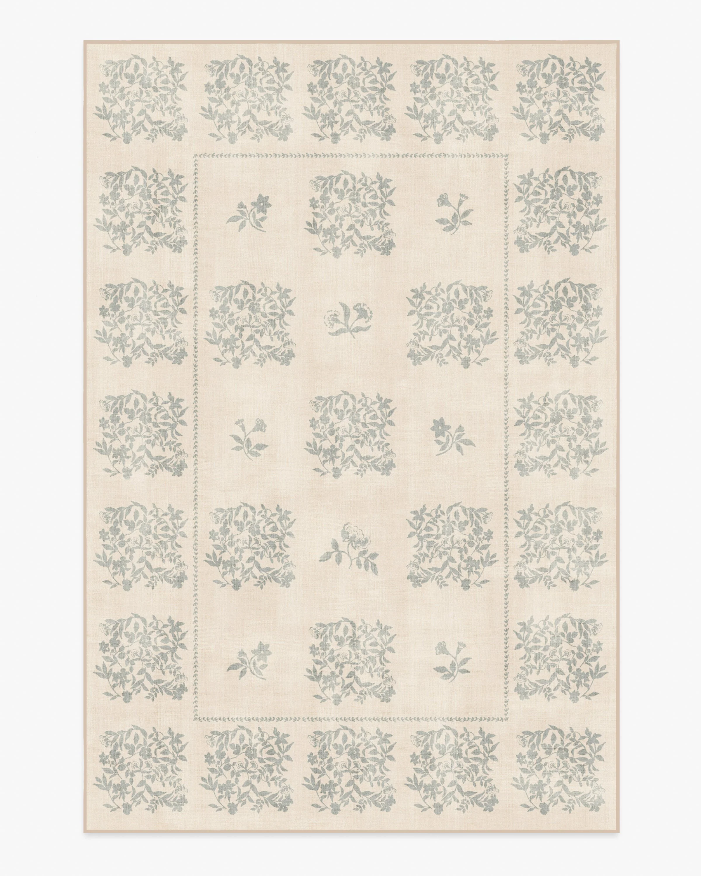 Iona Cream & Sage Green Rug - Image 5