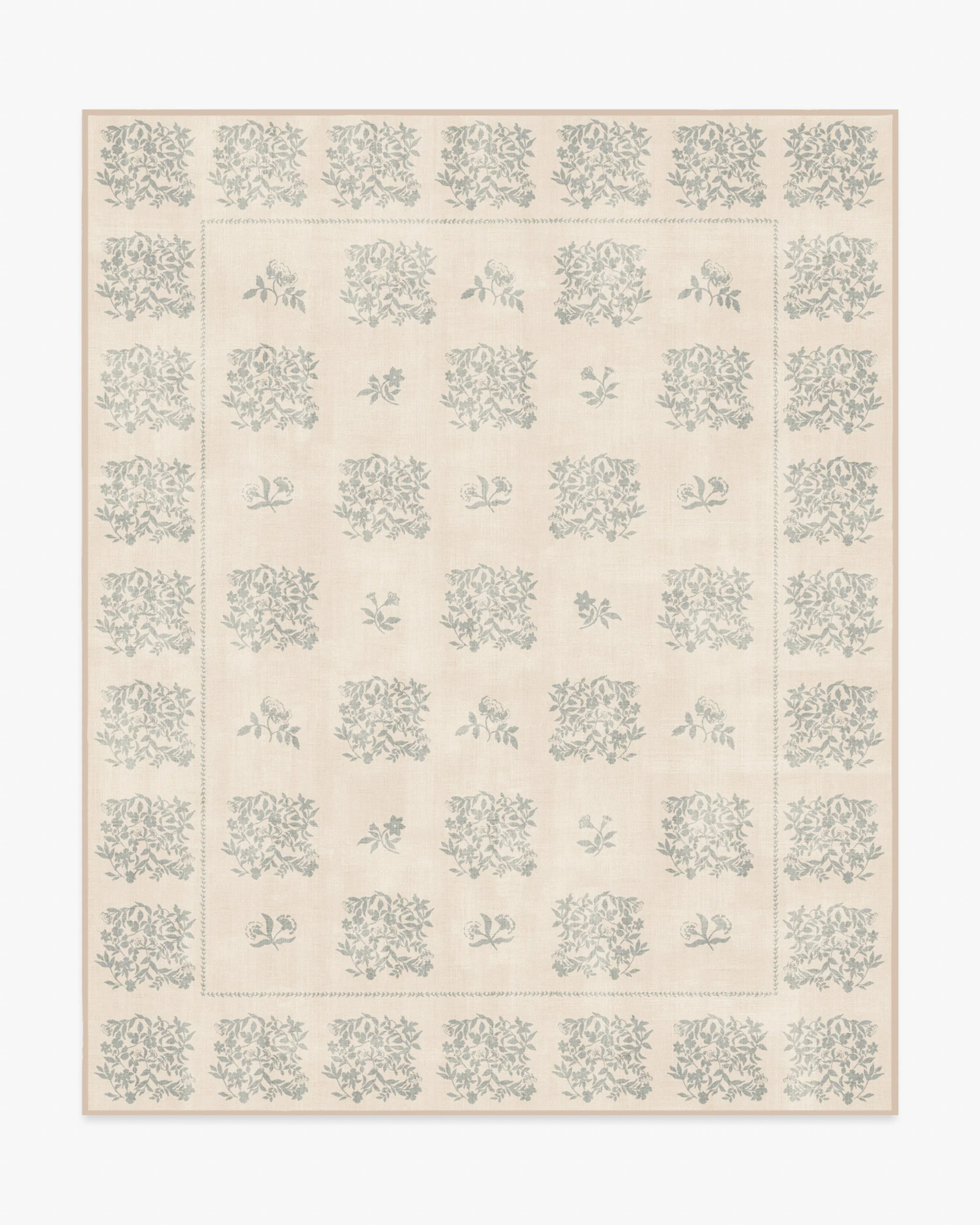 Iona Cream & Sage Green Rug - Image 6