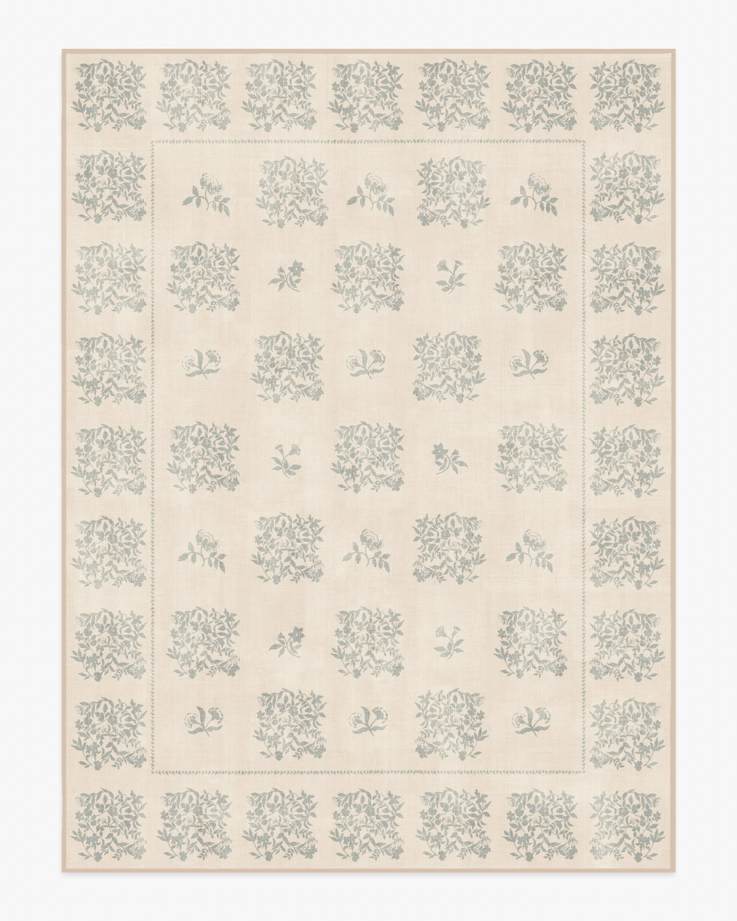 Iona Cream & Sage Green Rug - Image 7