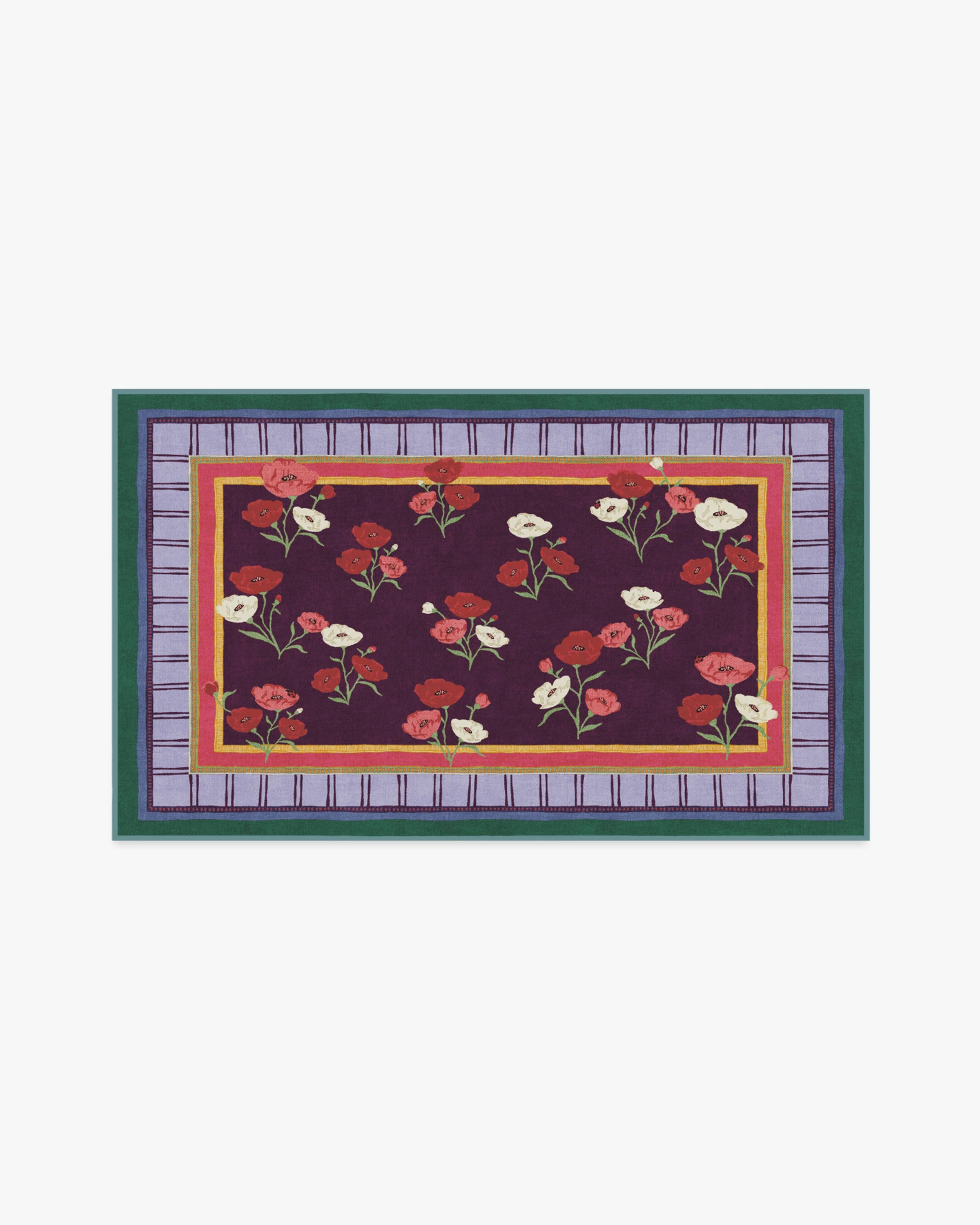 Ambroeus Royal Plum Flatwoven Rug by Iris Apfel - Image 12