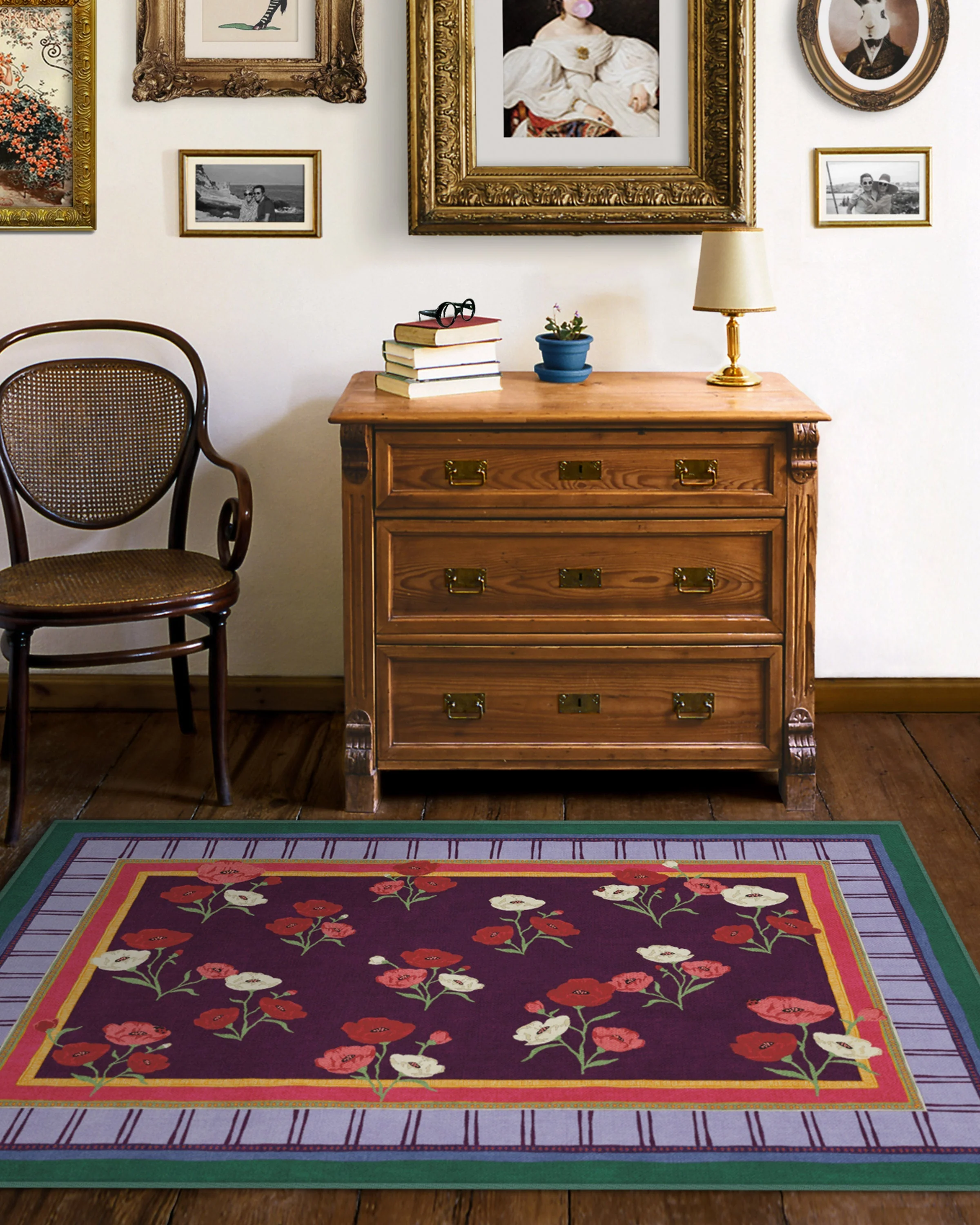 Ambroeus Royal Plum Rug by Iris Apfel - Image 18